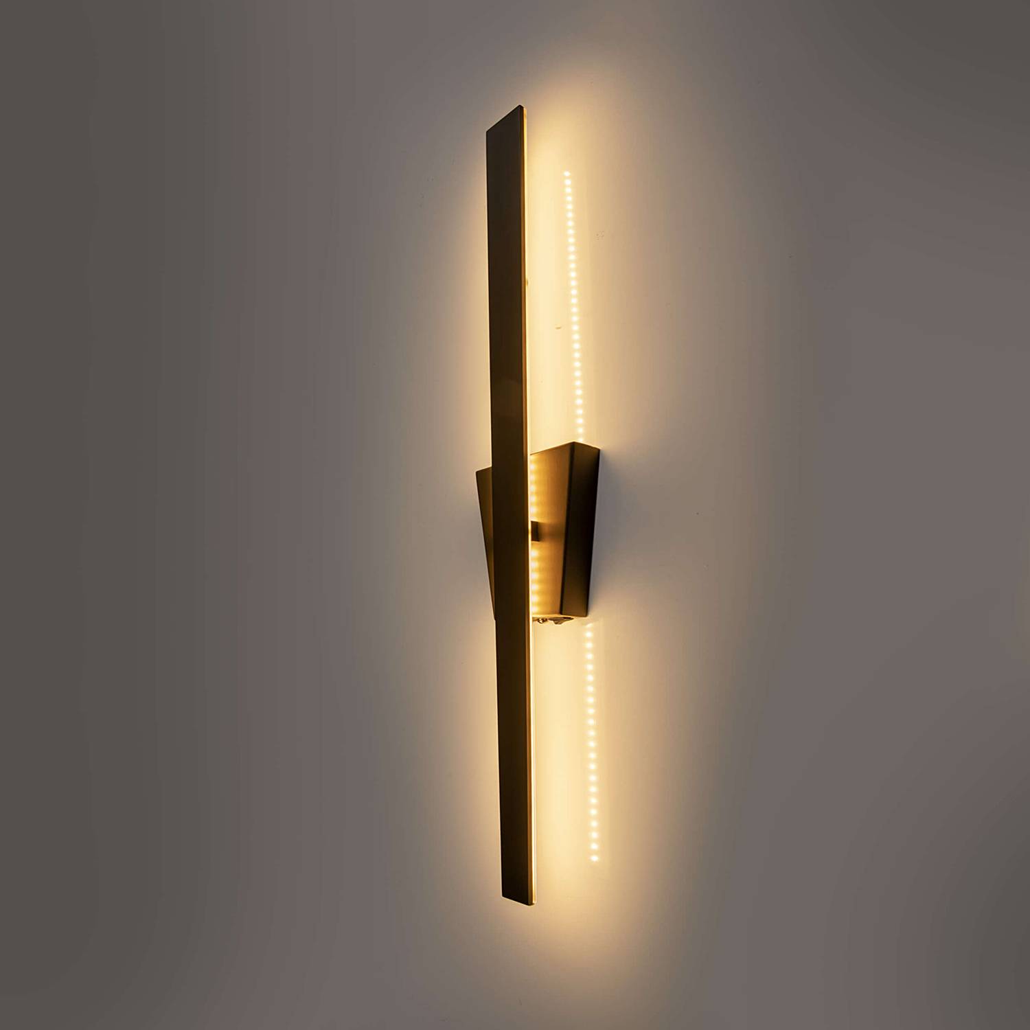 Trevor Wandleuchte Aluminium Acrylglas Schwarz