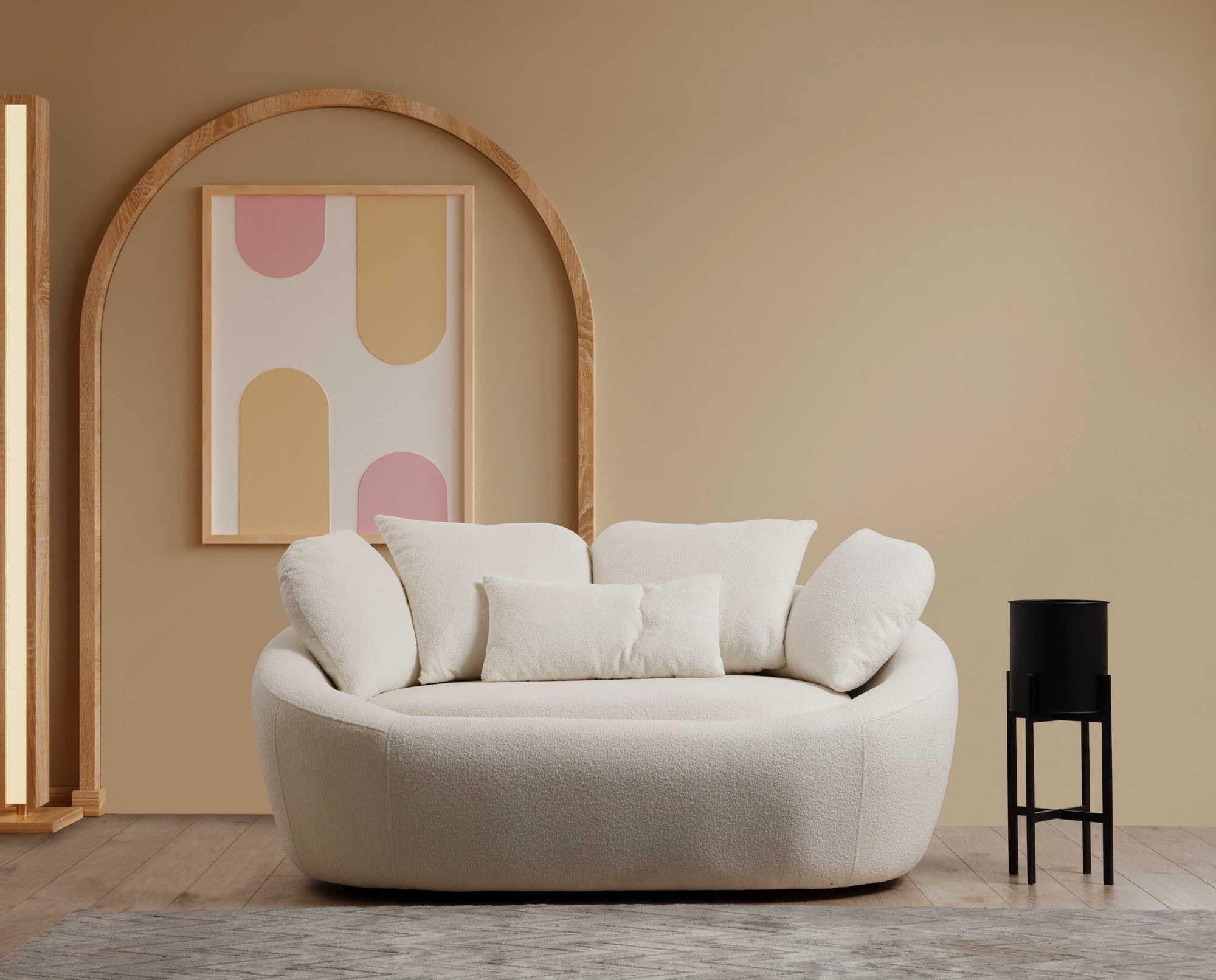 Midye 2-seater sofa Cream
