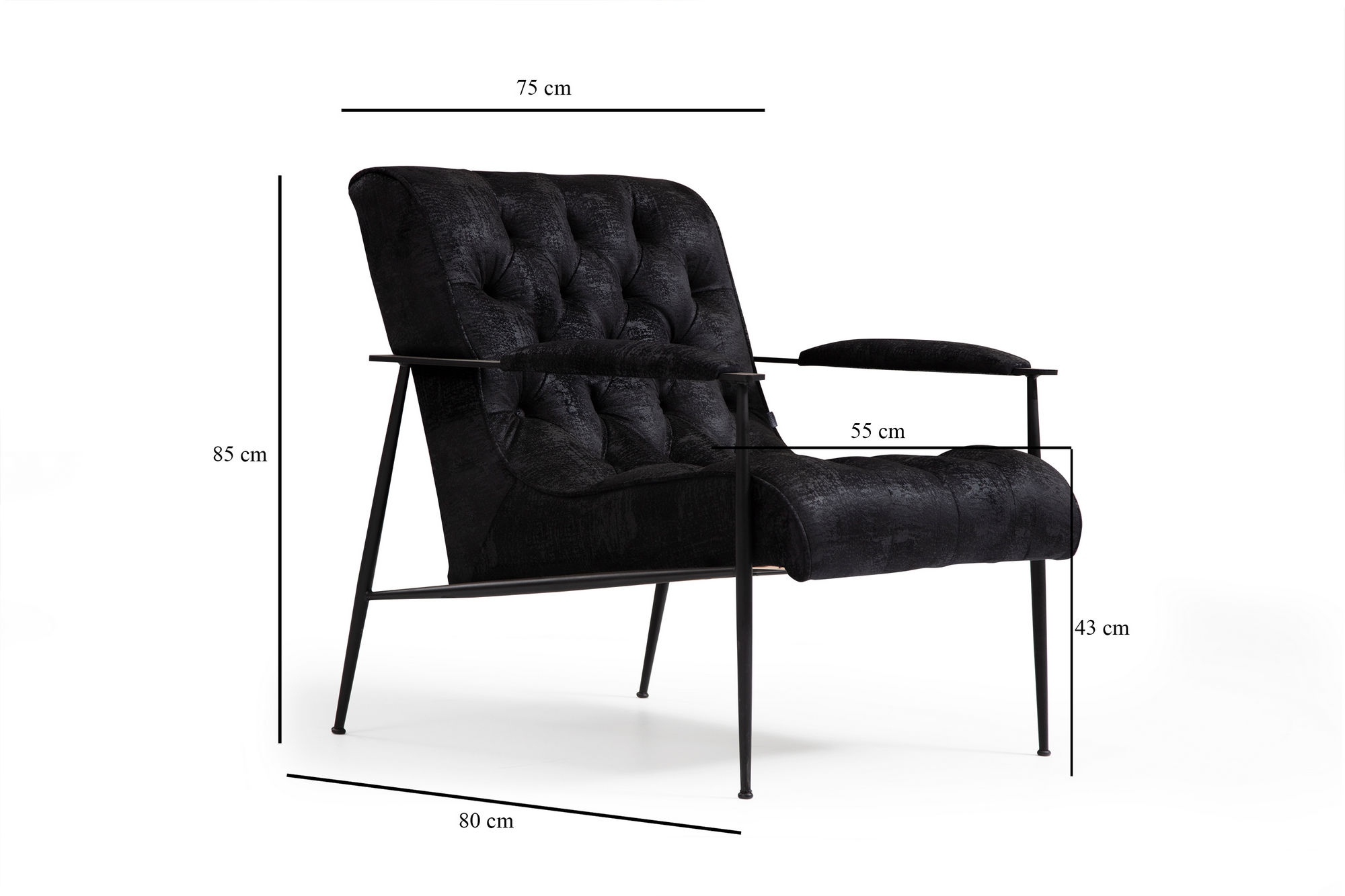 Matilda Armchair Black