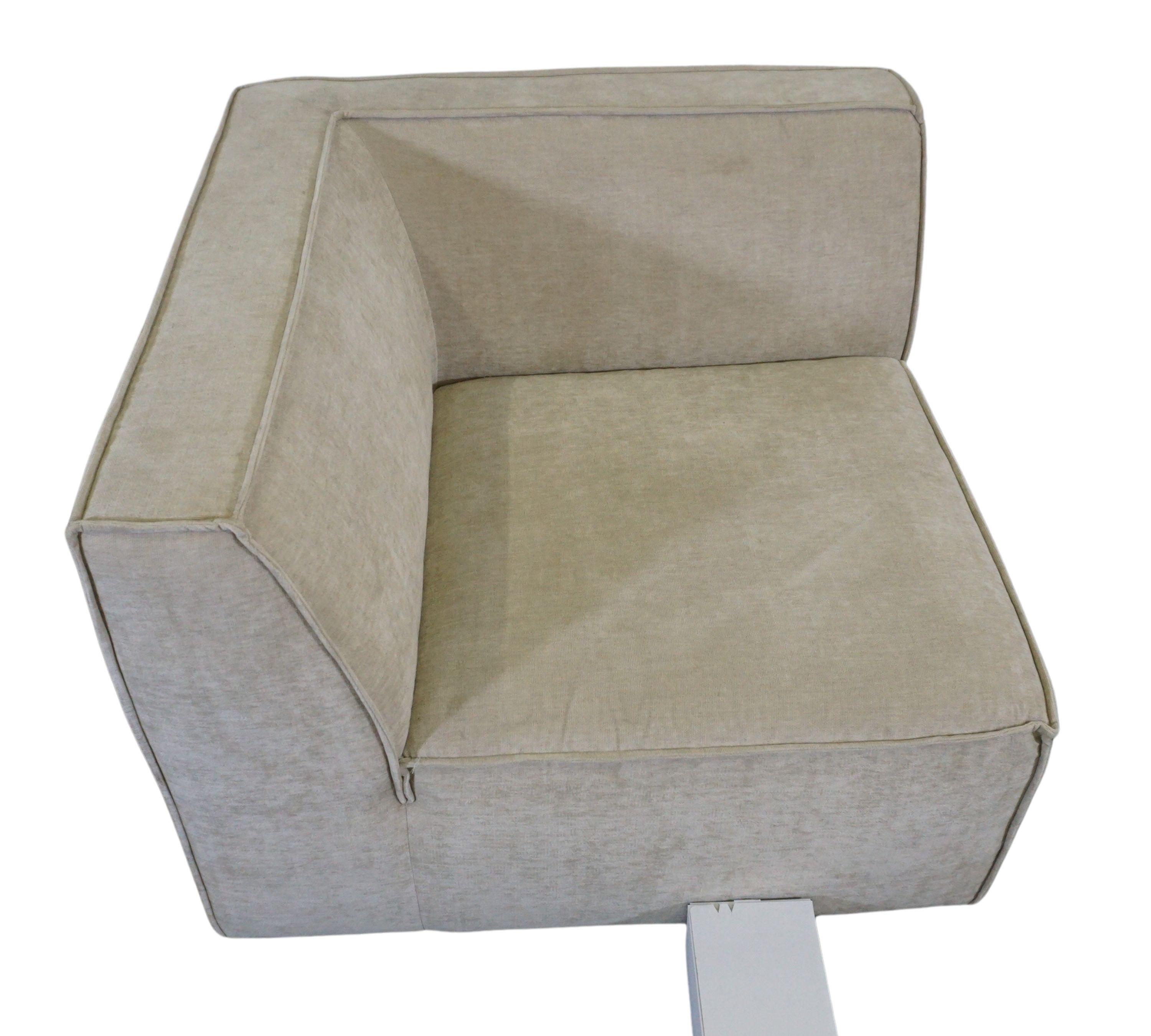 Dane 1 posto modulo angolare sinistro Danny Cream