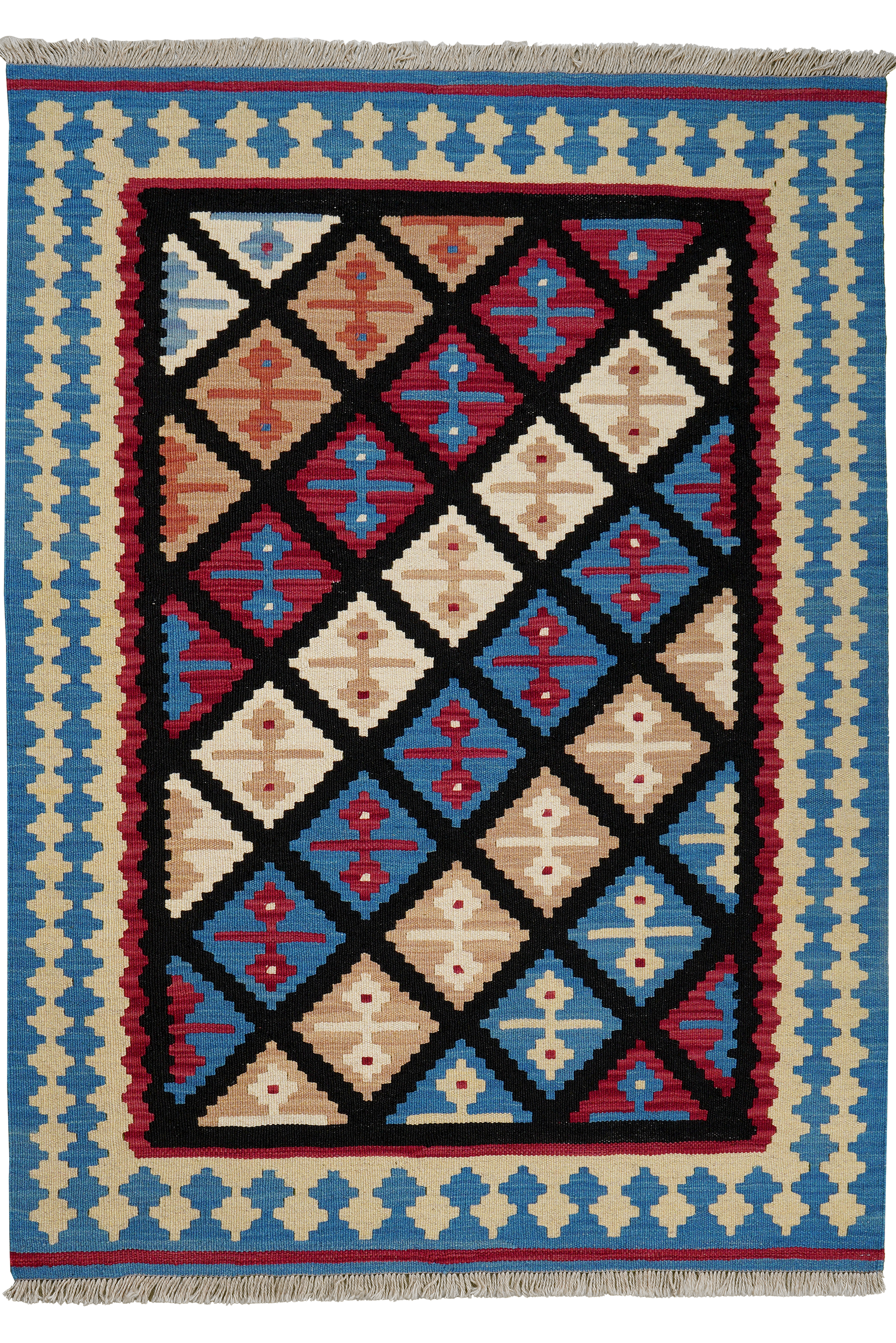 Kilim Gashgai Teppich Mehrfarbig