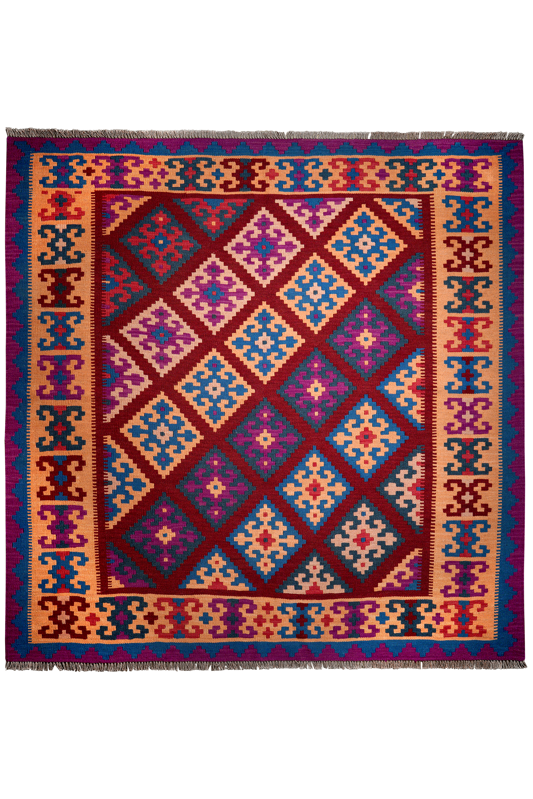Kilim Gashgai Teppich Mehrfarbig