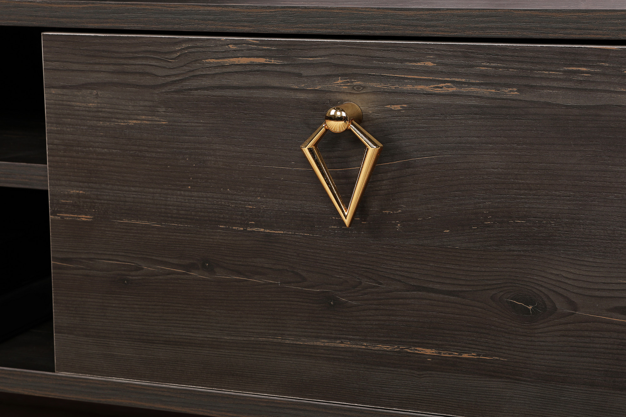 Posh Lowboard Holzfurnier Dunkelbraun