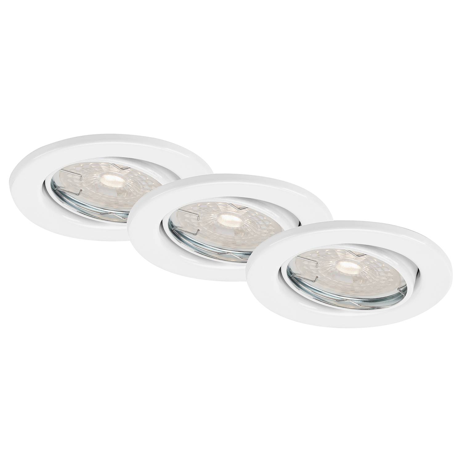 3x Recessed light Dimm I White