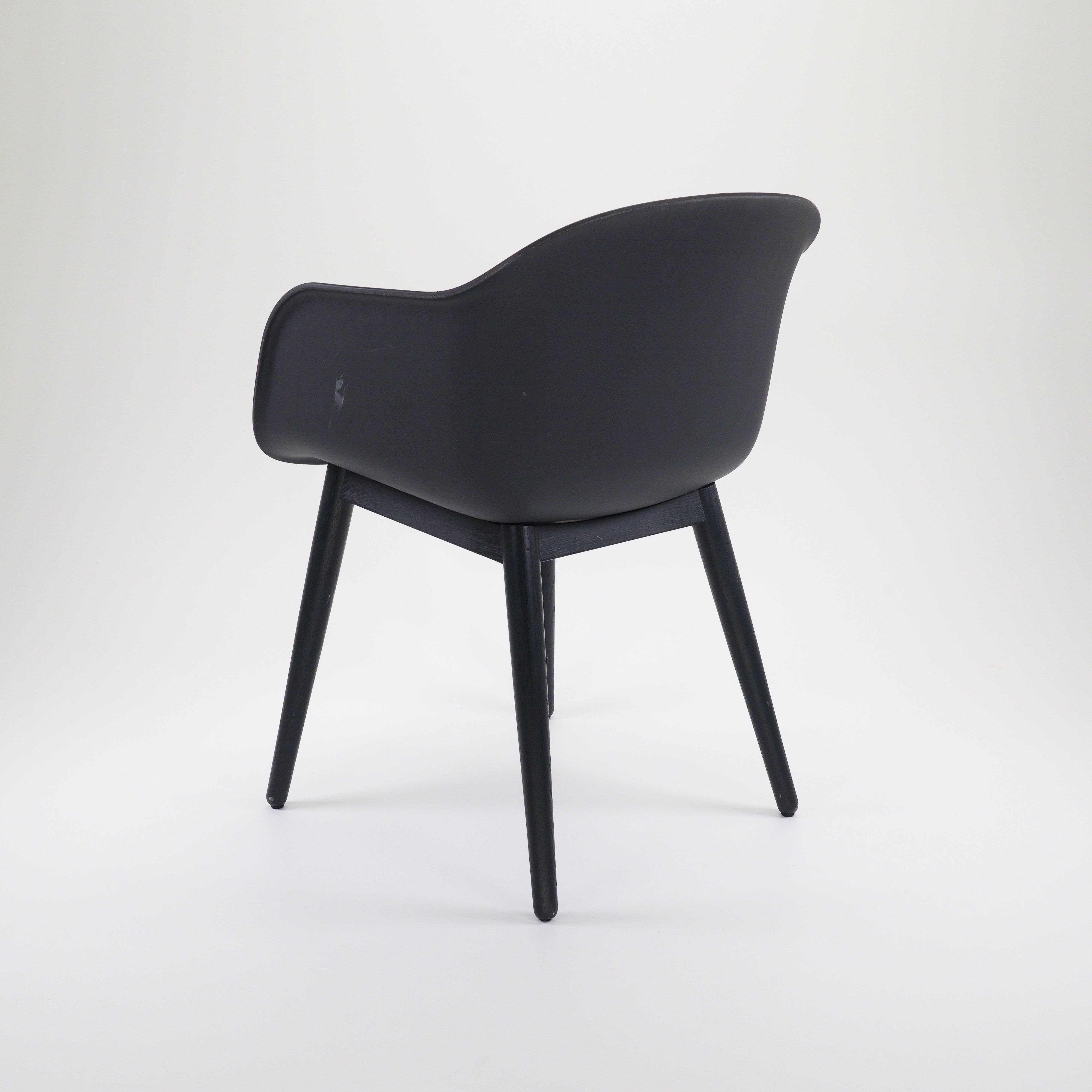 Fiberglass Chair Kunststoff Schwarz