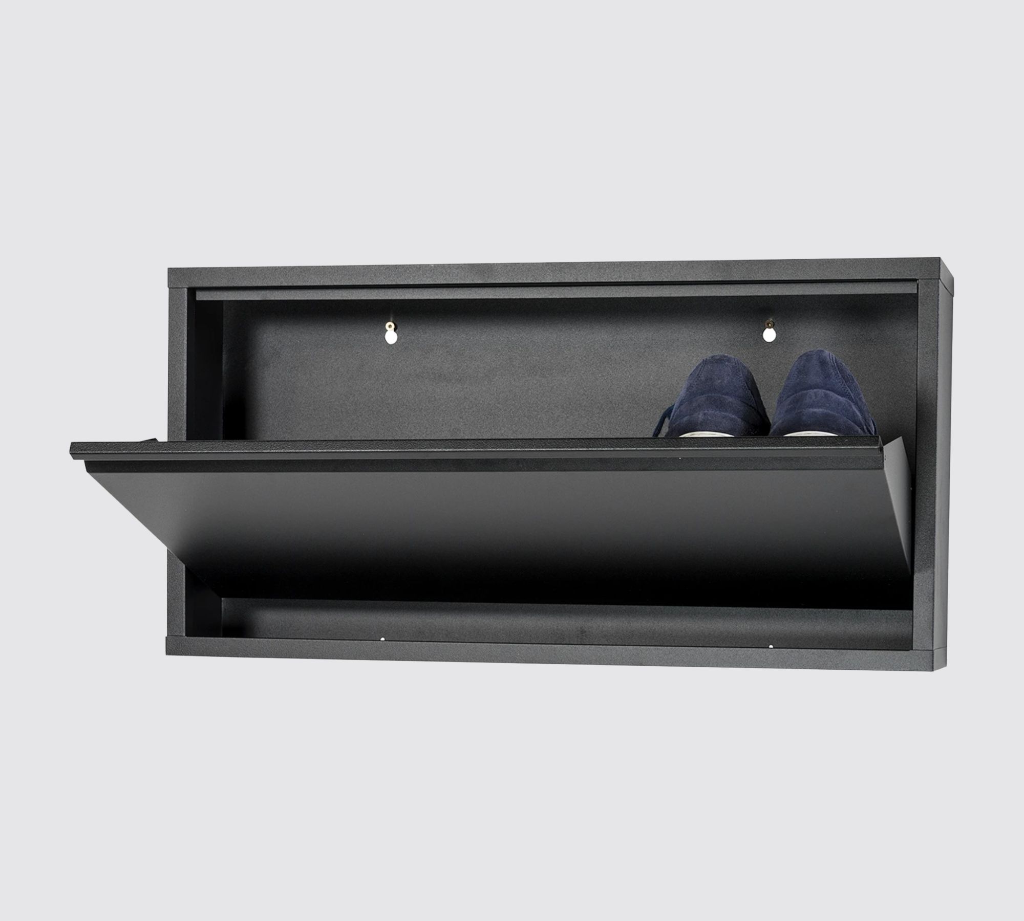 Schuhschrank Metall Schwarz