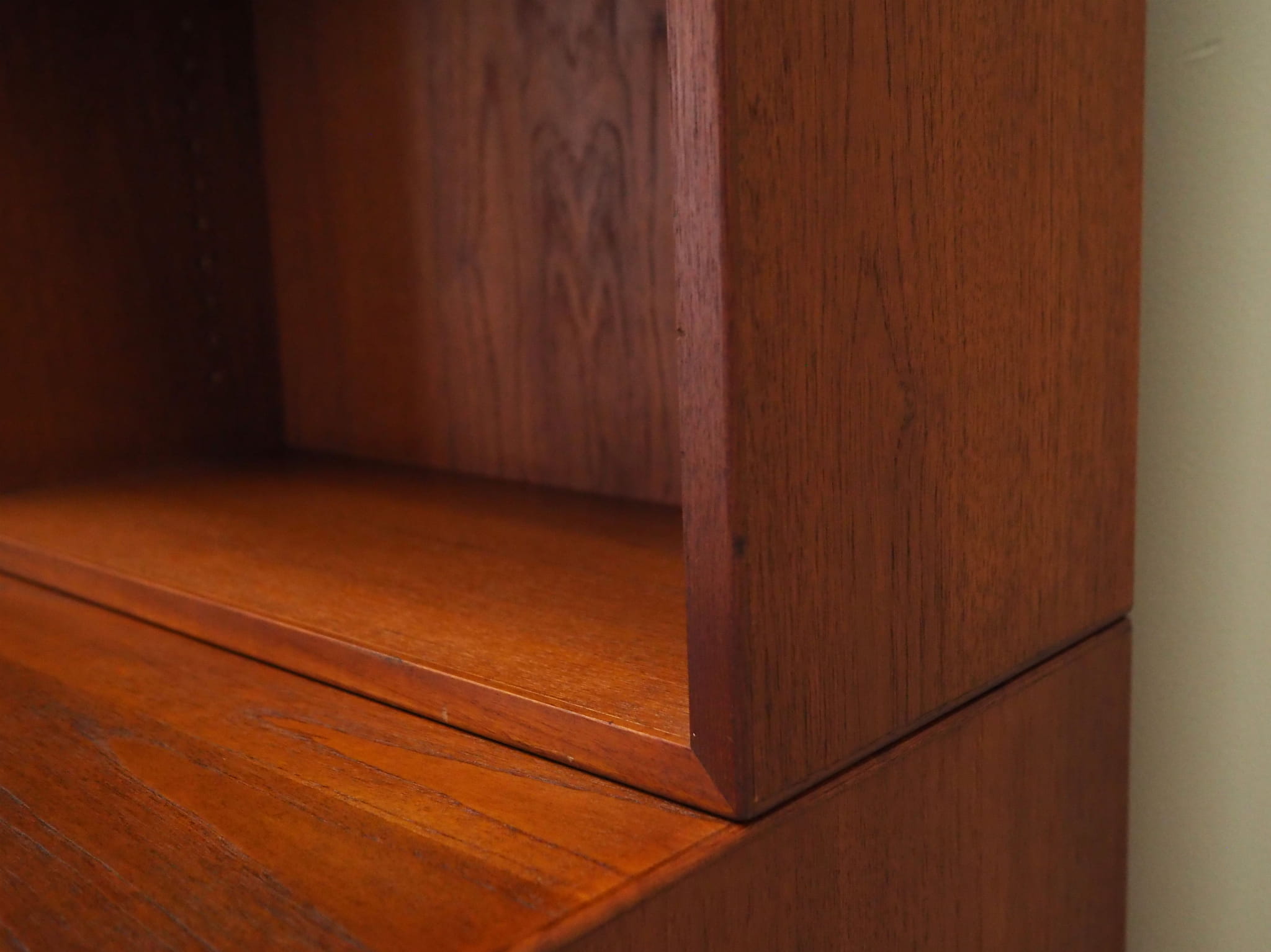Vintage Bookshelf Teak Brown 1960s