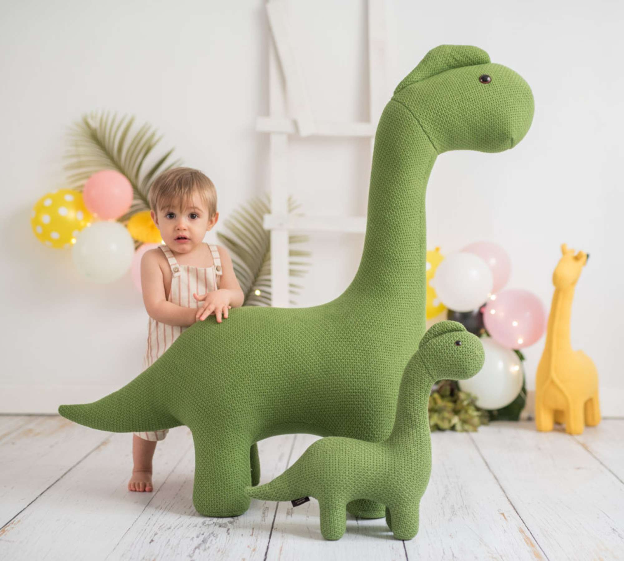 Dino Maxi plush toy Cotton Wood Green