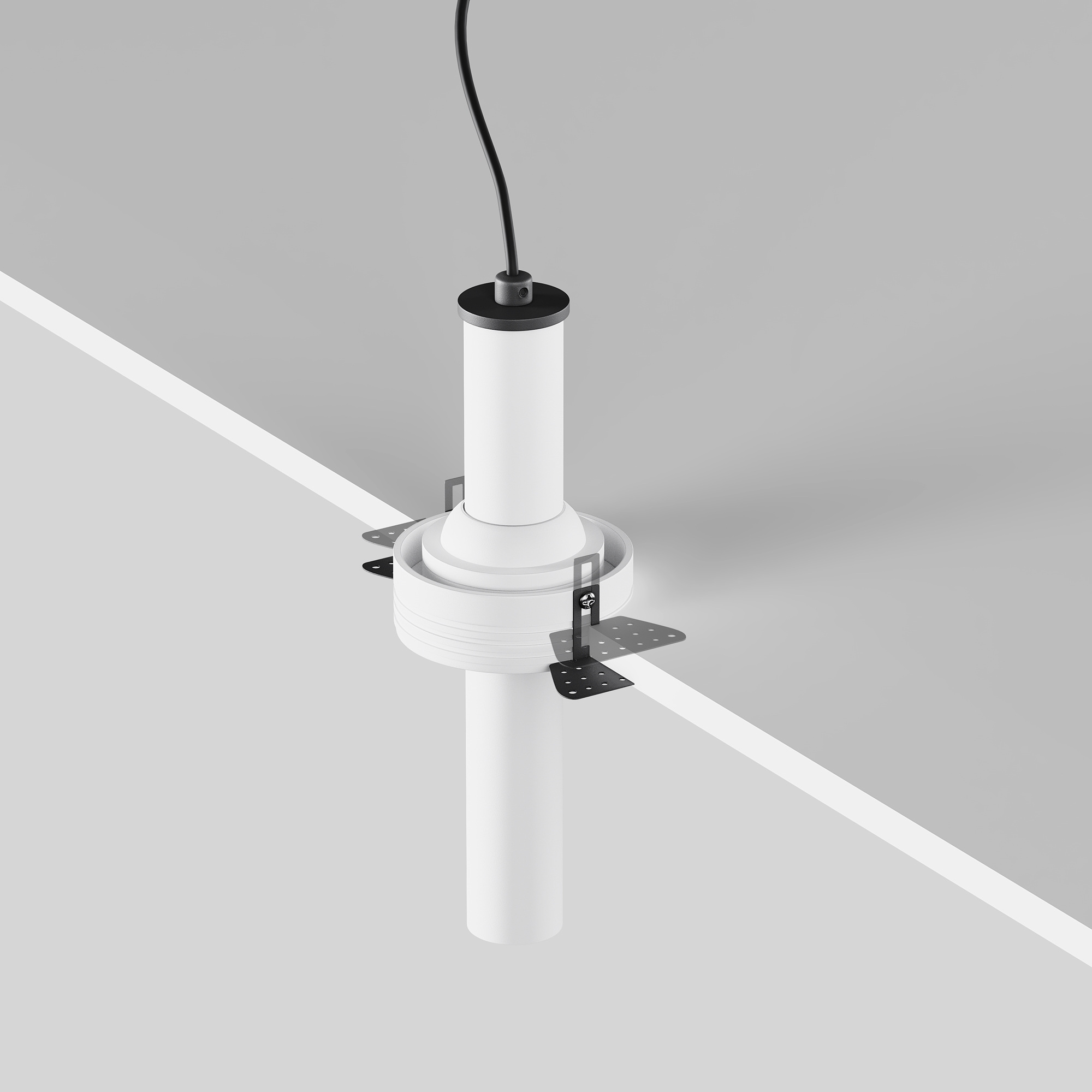 Focus T Einbauleuchte Weiß Ø 3cm