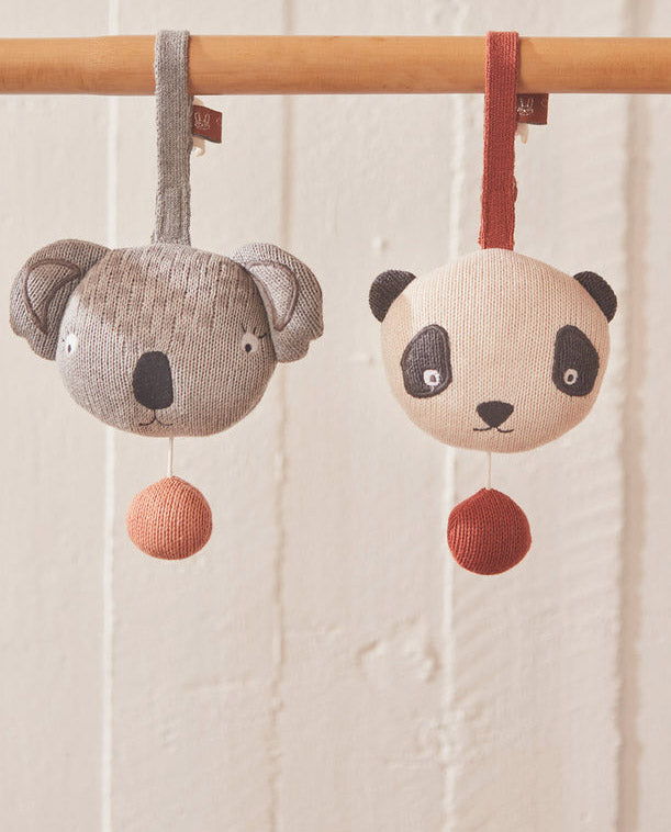 Panda Pendant Organic Cotton White