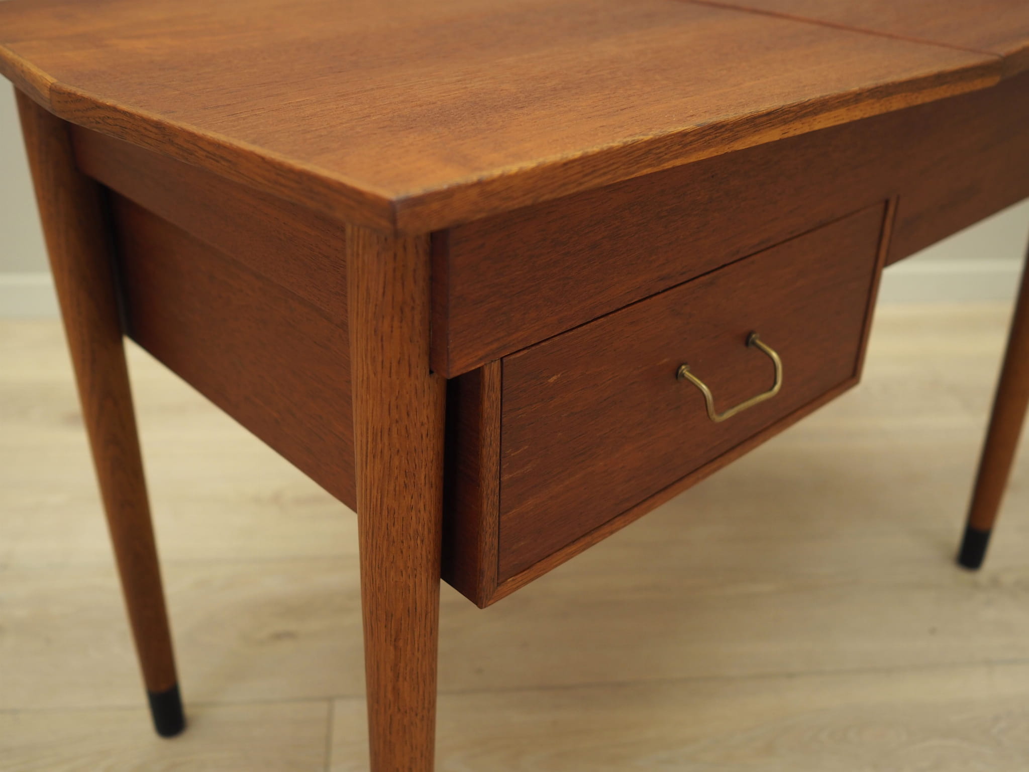 Vintage sewing table teak brown 1960s