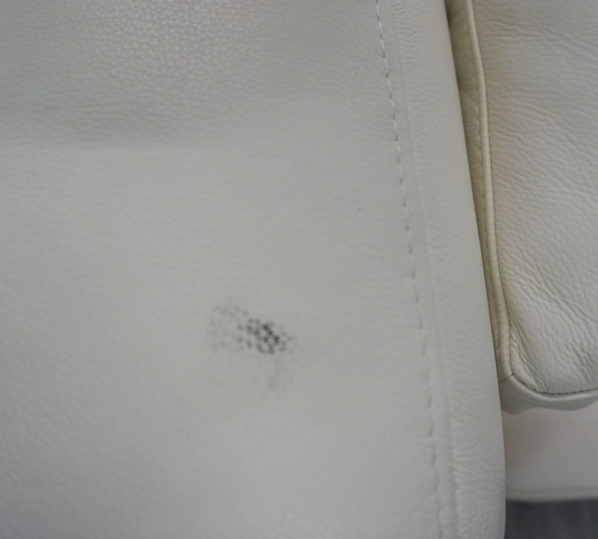 Bergamo Ecksofa Salto-Leder 096 Schneeweiß