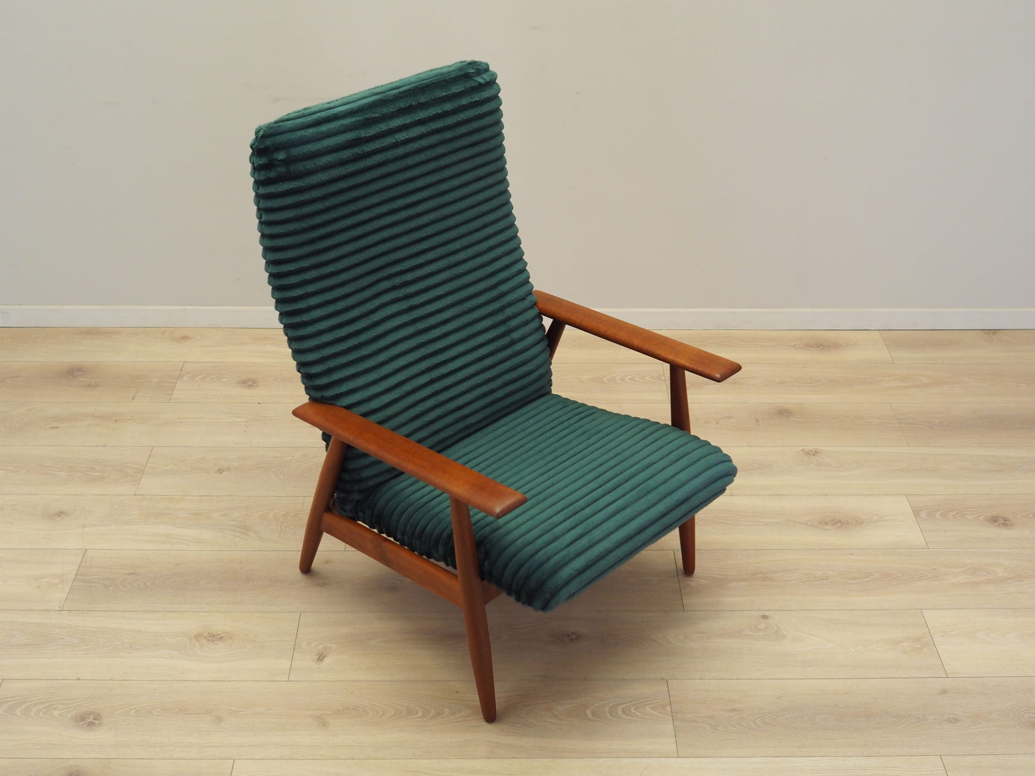 Sessel mit Armlehnen Velours Grün 1970er Jahre