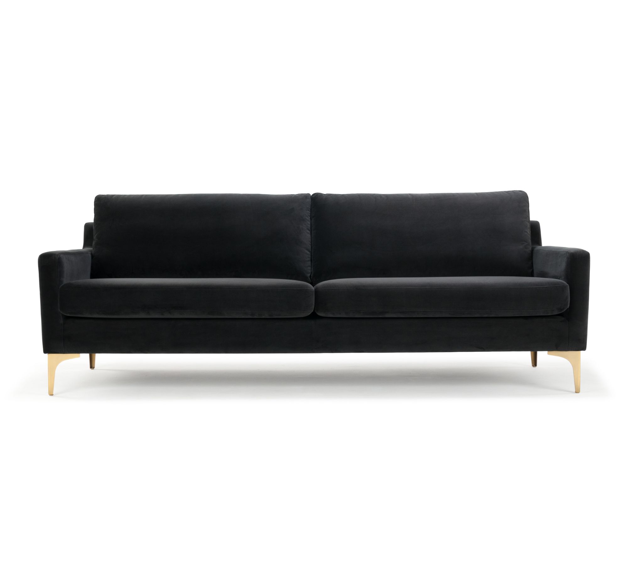 Astha Sofa 3-Sitzer Velour Matt Dark Grey
