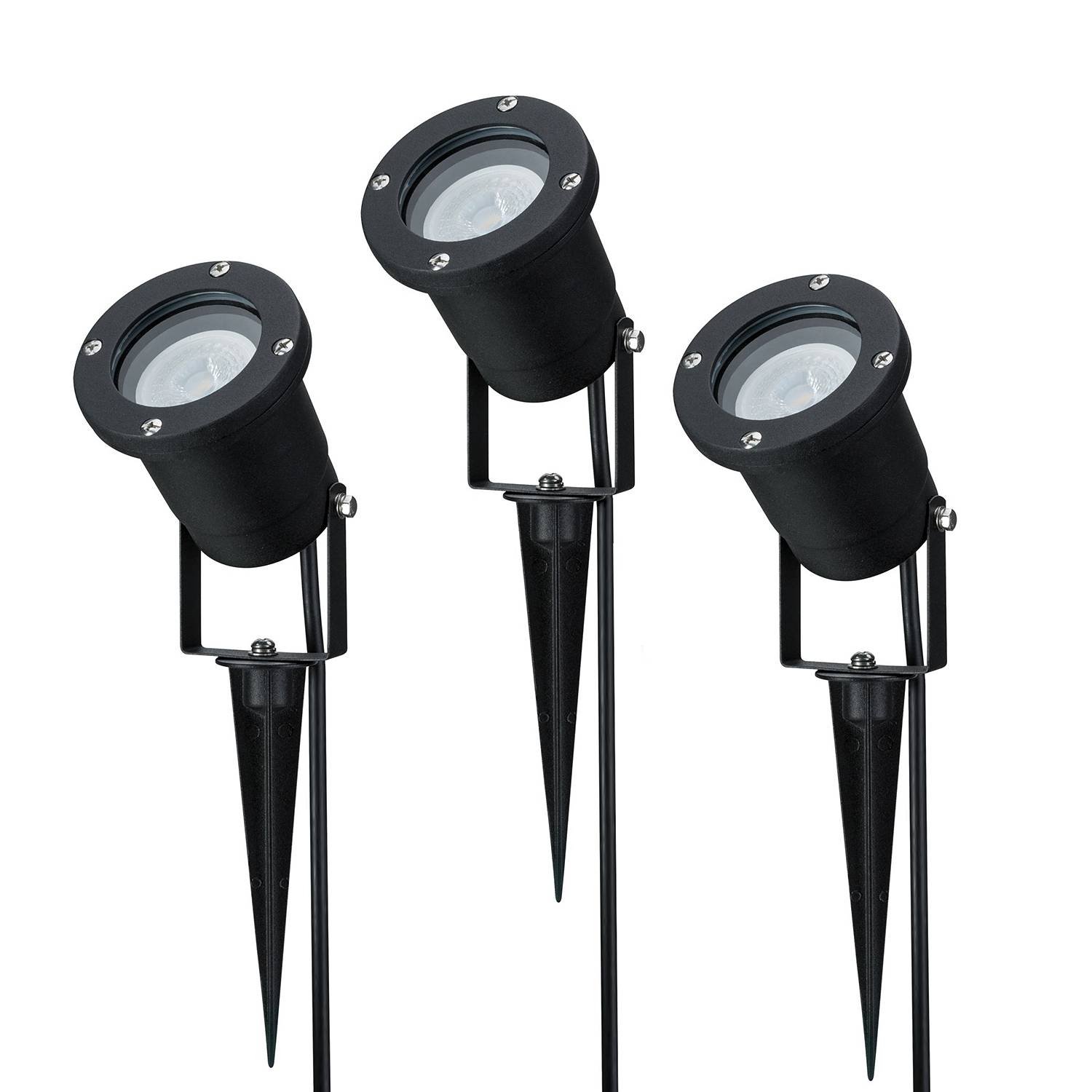 LED-Erdspieß Quorn Schwarz