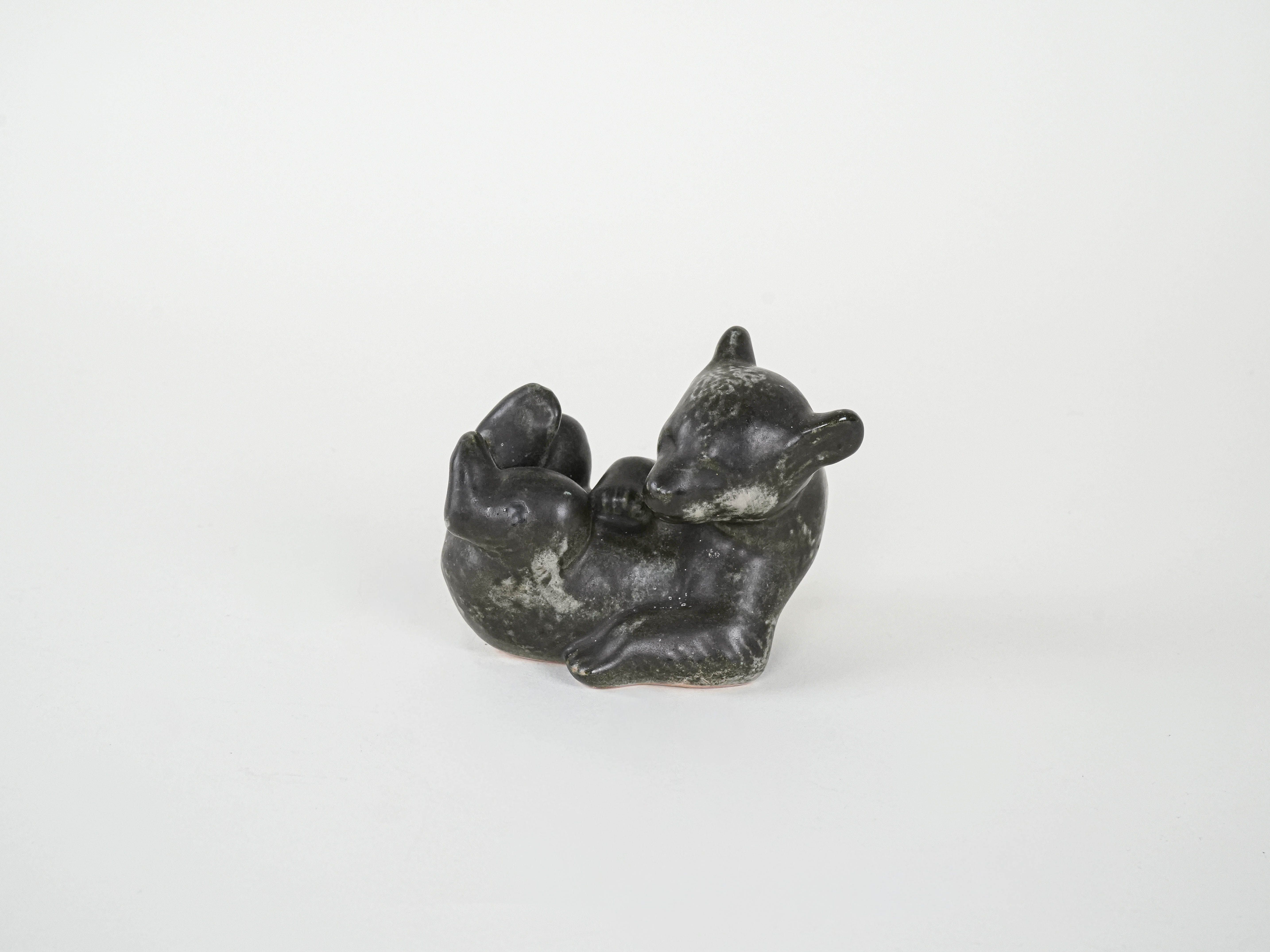 Statuetta orsetto in ceramica