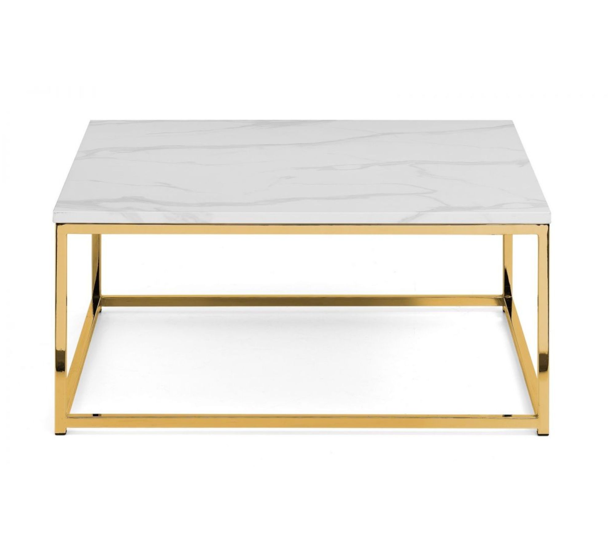 Beistelltisch Marmor Dekor Metallbeine