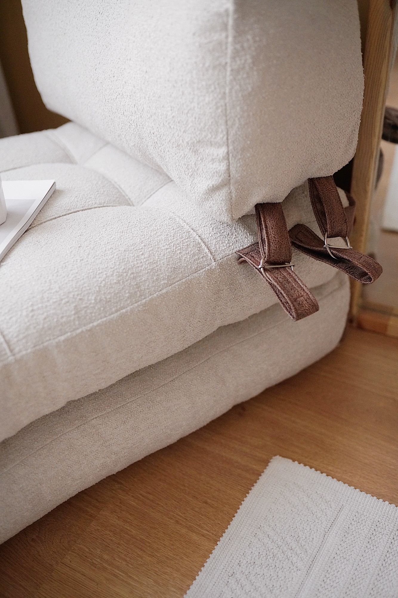 Fold Teddy Sleeper Sofa 1-seater Cream