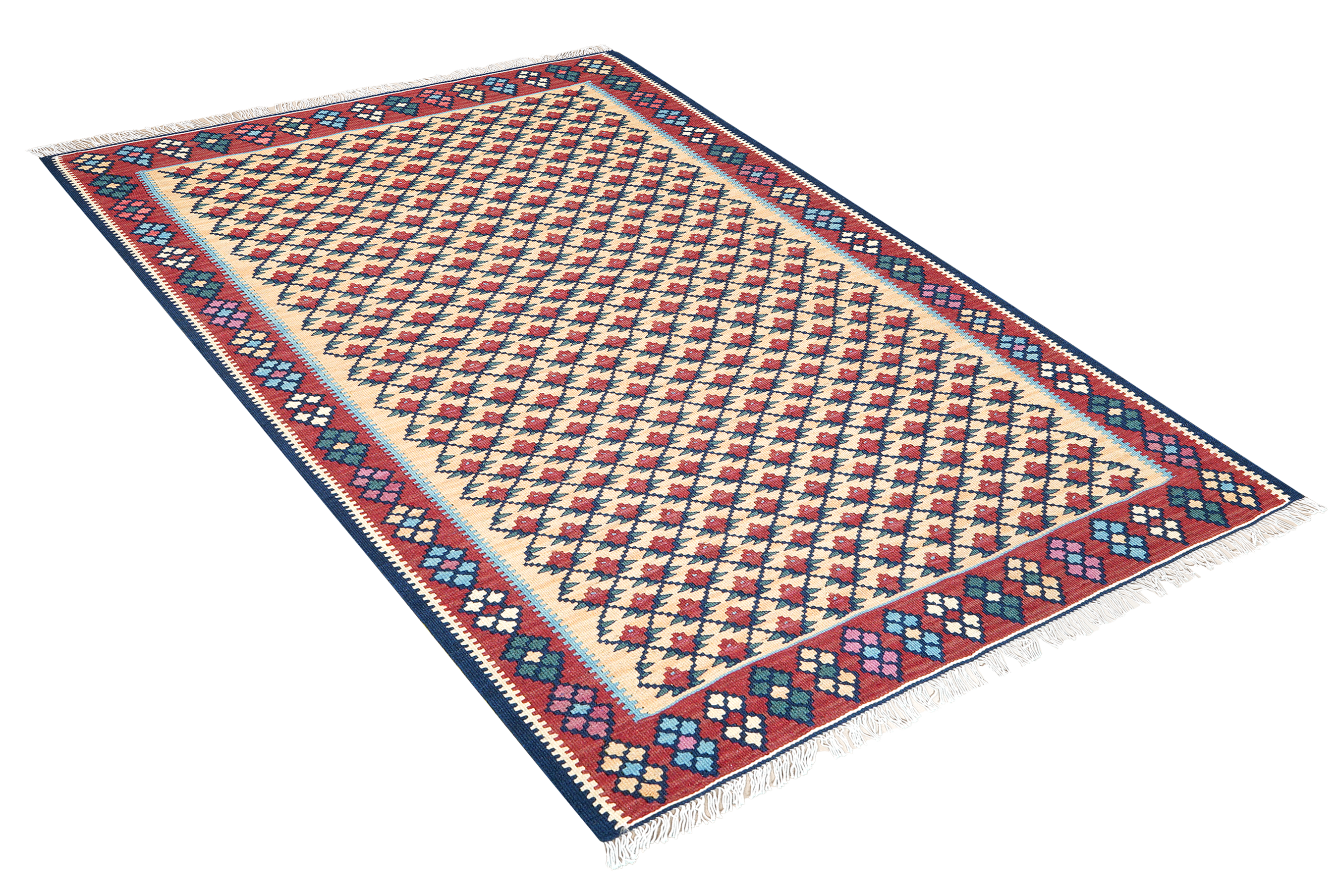 Kelim Gashgai Carpet Wool Multicolored