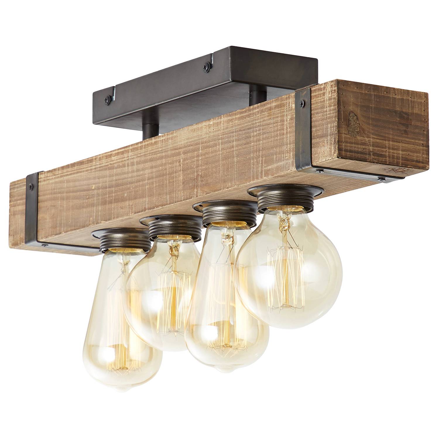 Deckenleuchte Woodhill Braun