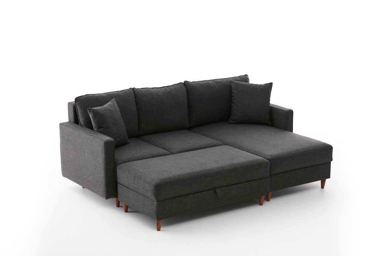 Sofa Recamiere Right Anthracite