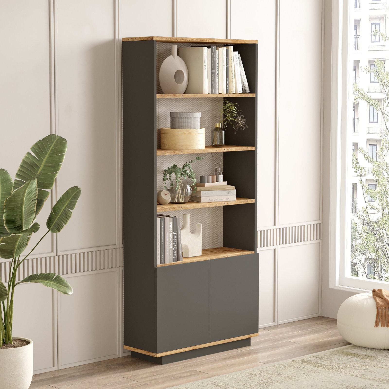 Lori Bookshelf Grey