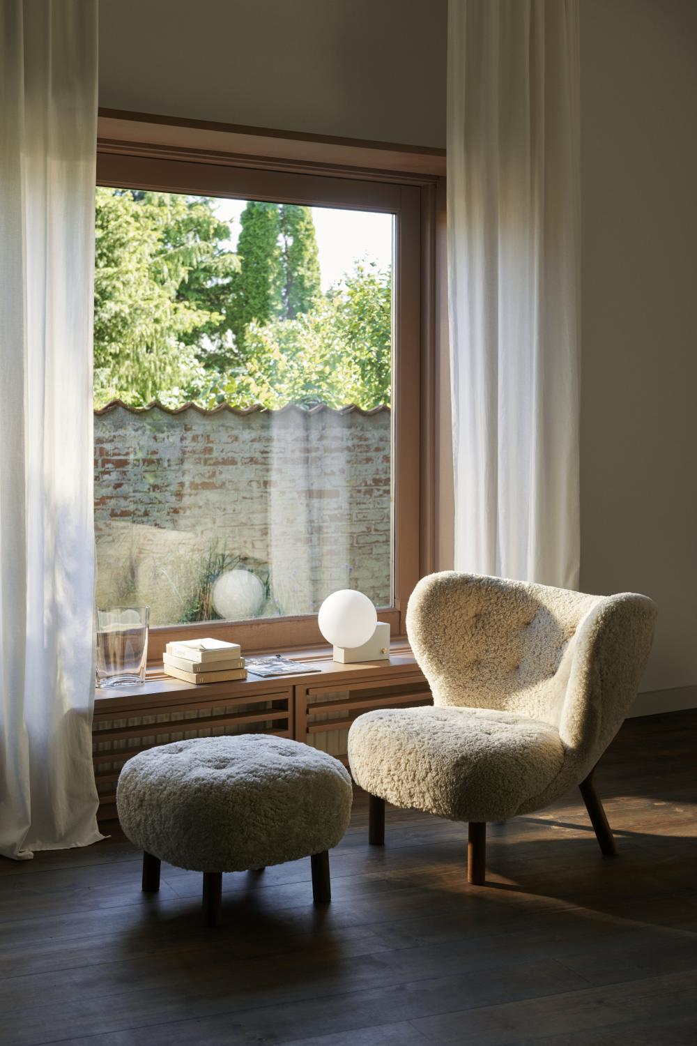 Little Petra Vb1 Sessel & Atd1 Pouf Weiß