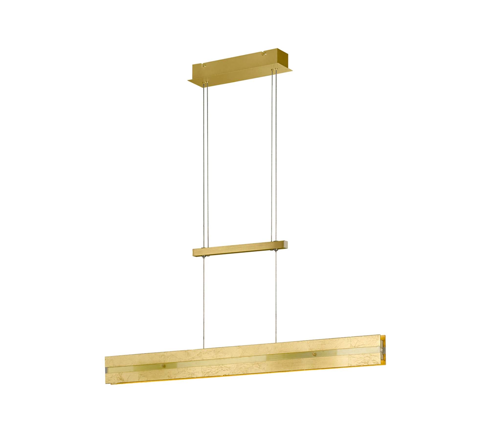 LED Pendelleuchte 2-flammig Kunststoff Aluminium