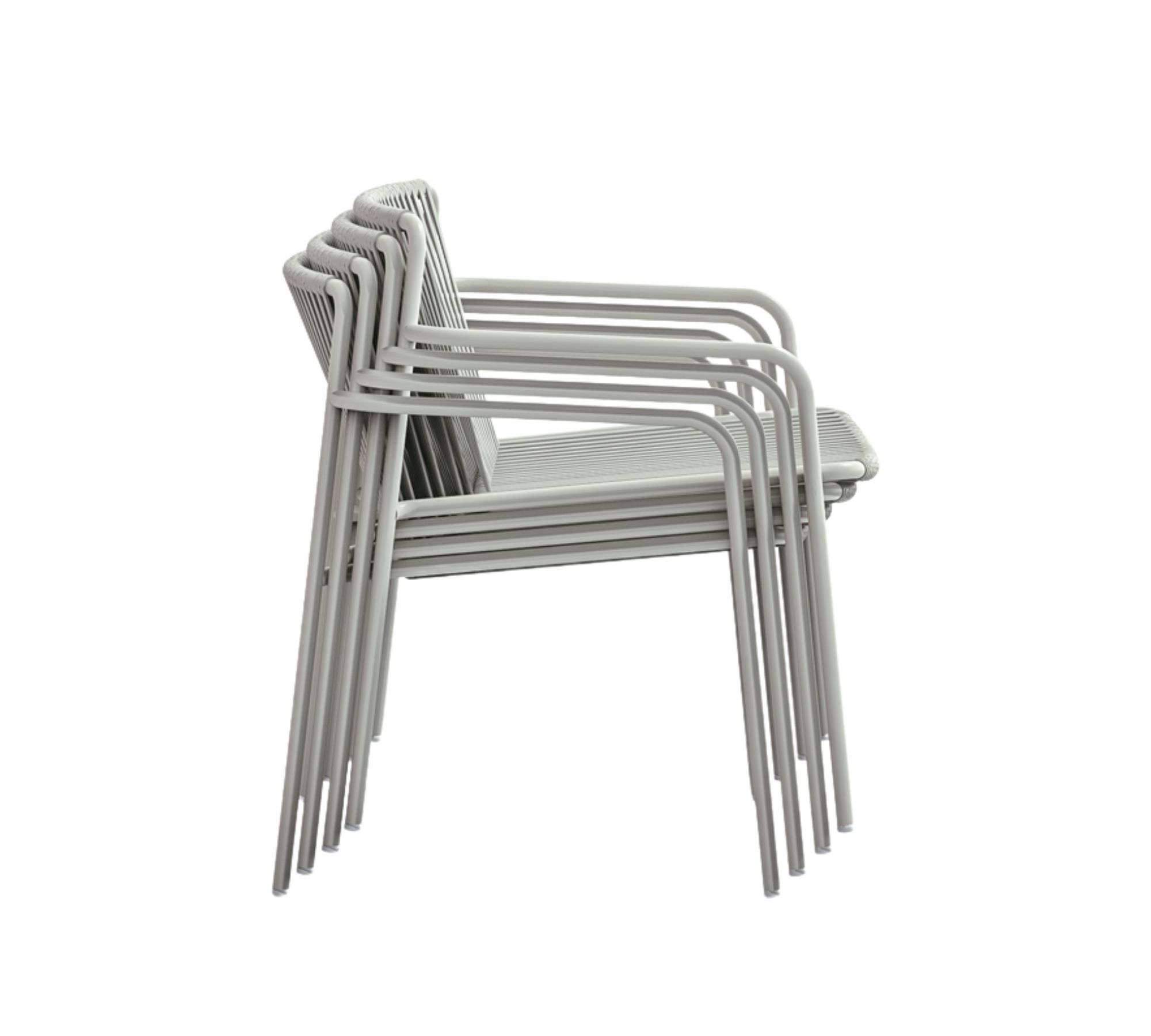 Tribeca Lounge 3669 Outdoor Chair Steel White