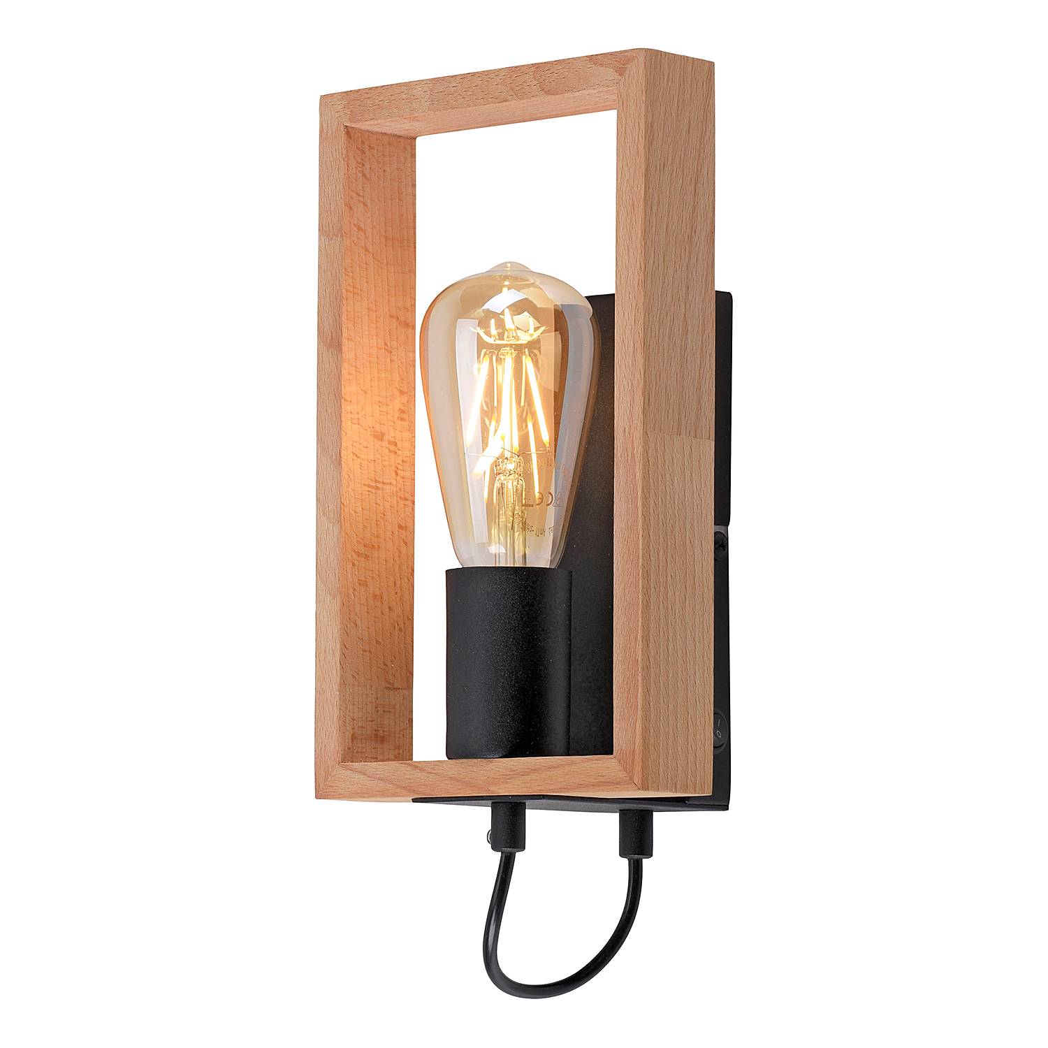 Franky Wandleuchte 1-flammig Akazie Massiv