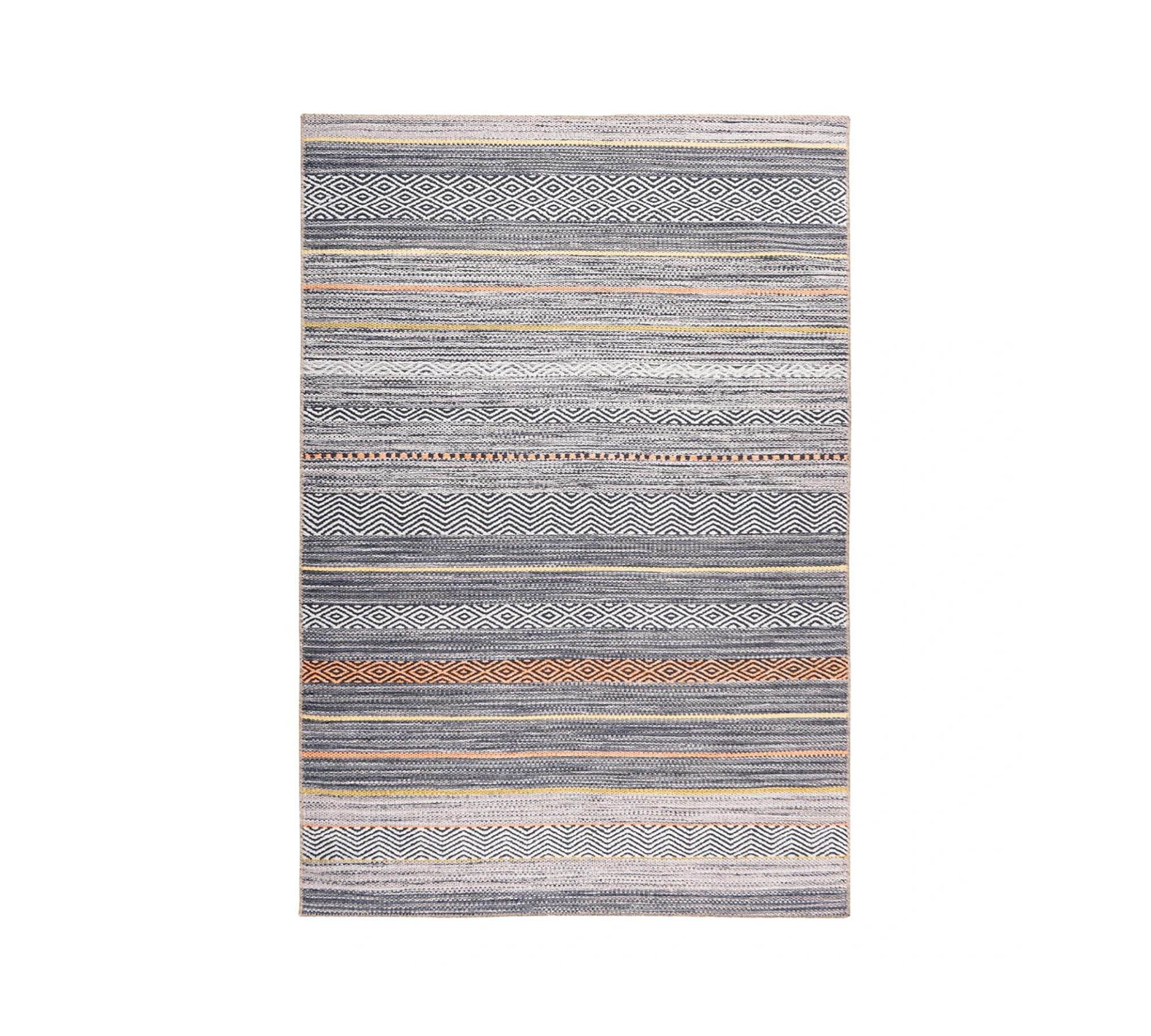 Short-pile carpet Synthetic fiber Multicolored 75 x 150 cm