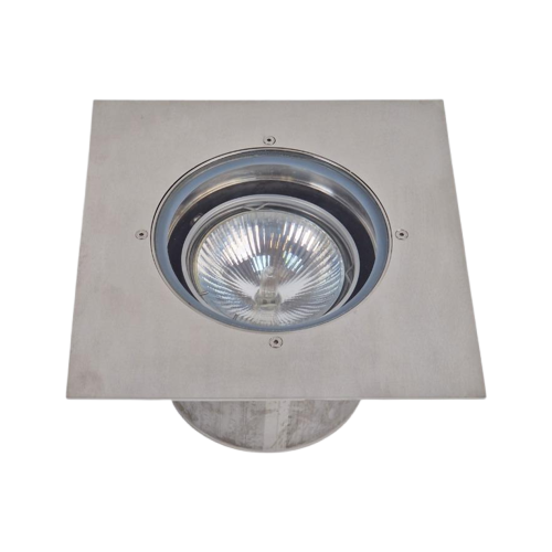 Vintage lamp glass metal silver