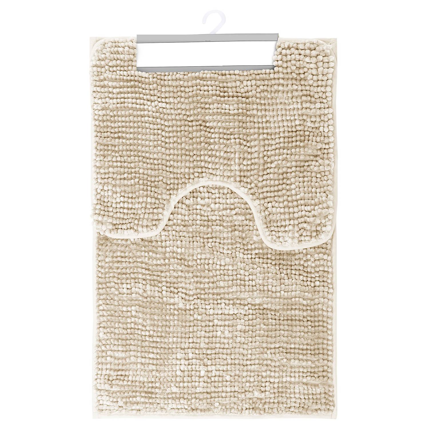 2x Badematte-Set Ati Polyester Beige