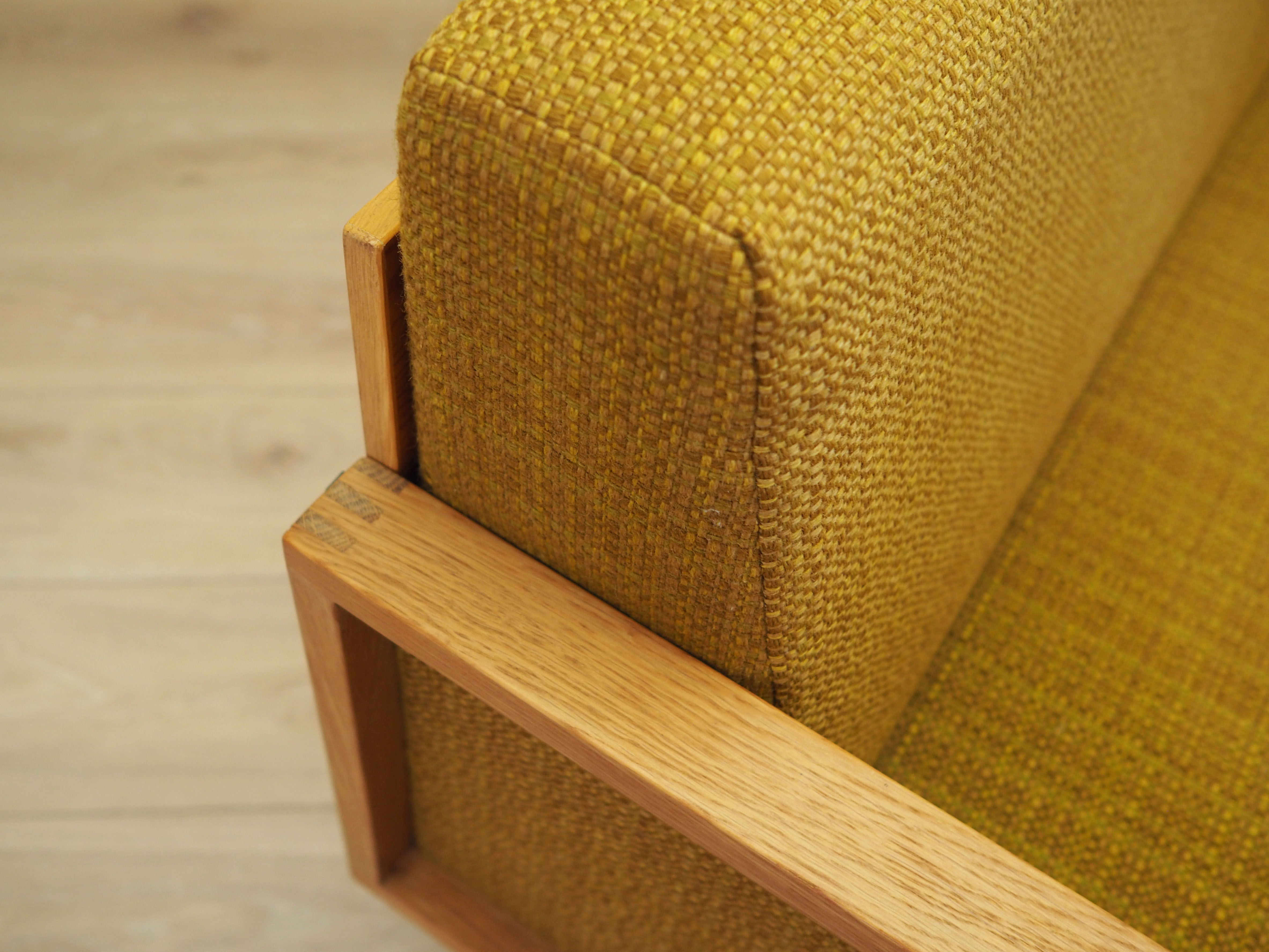 Sofa Eiche Gelb 1960er Jahre