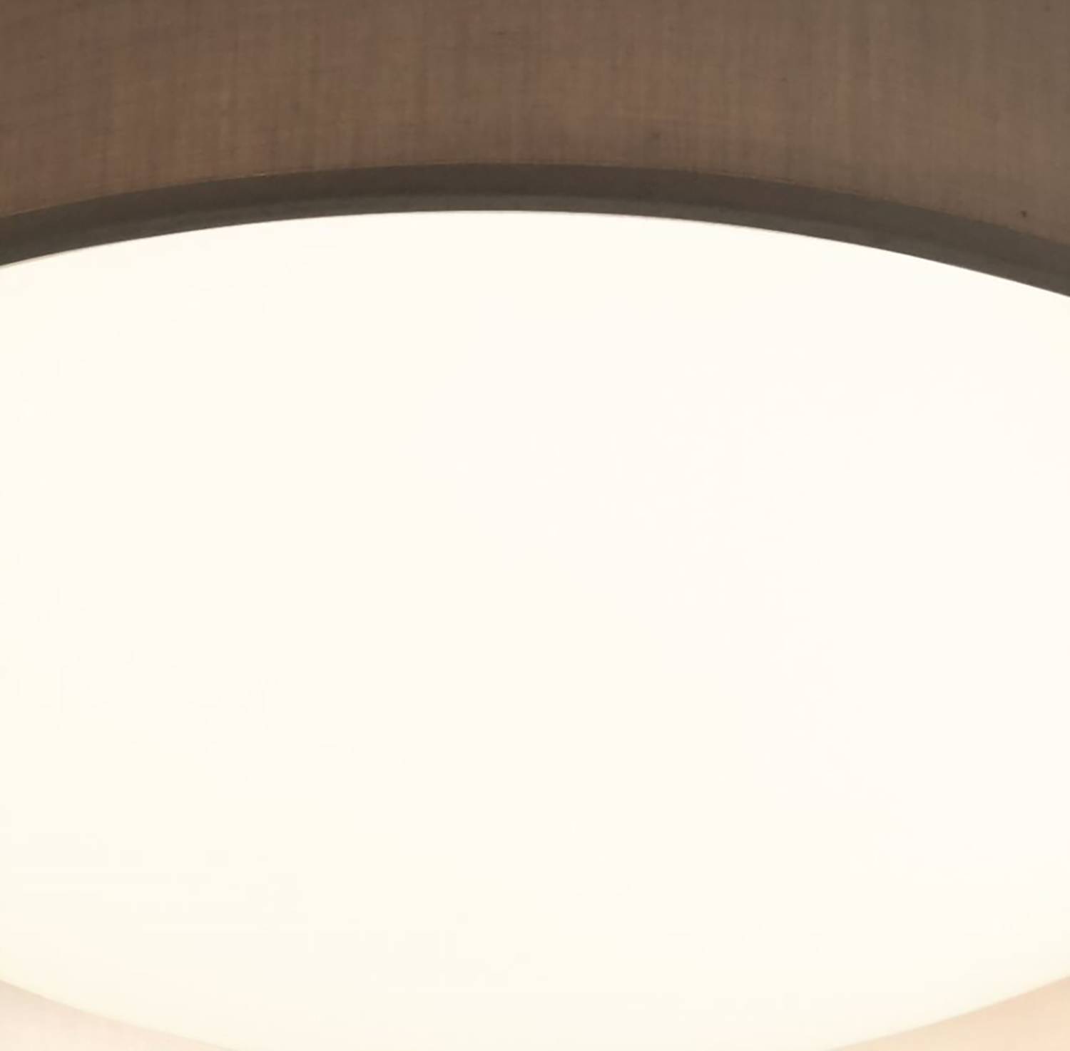 Gianna LED ceiling light 1-light mixed fabric steel brown