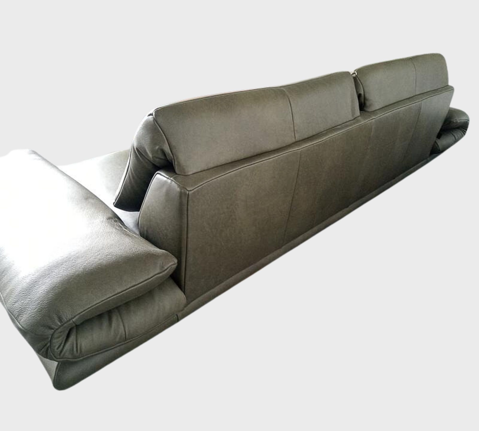 Sofa mit Armlehnen-und Rückenfunktionen Leder Dunkelgrün