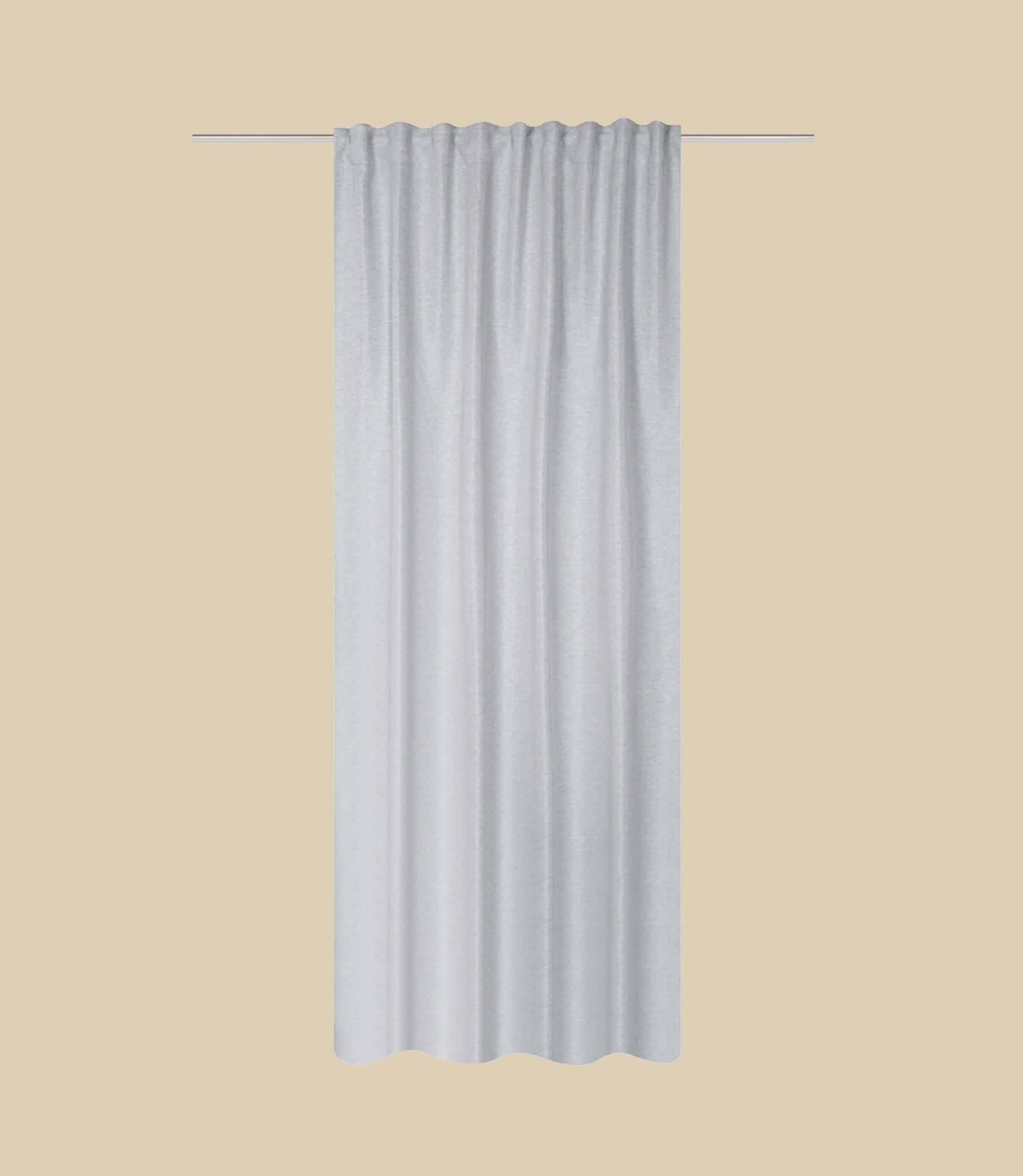 Gardinenschal Polyester Hellgrau
