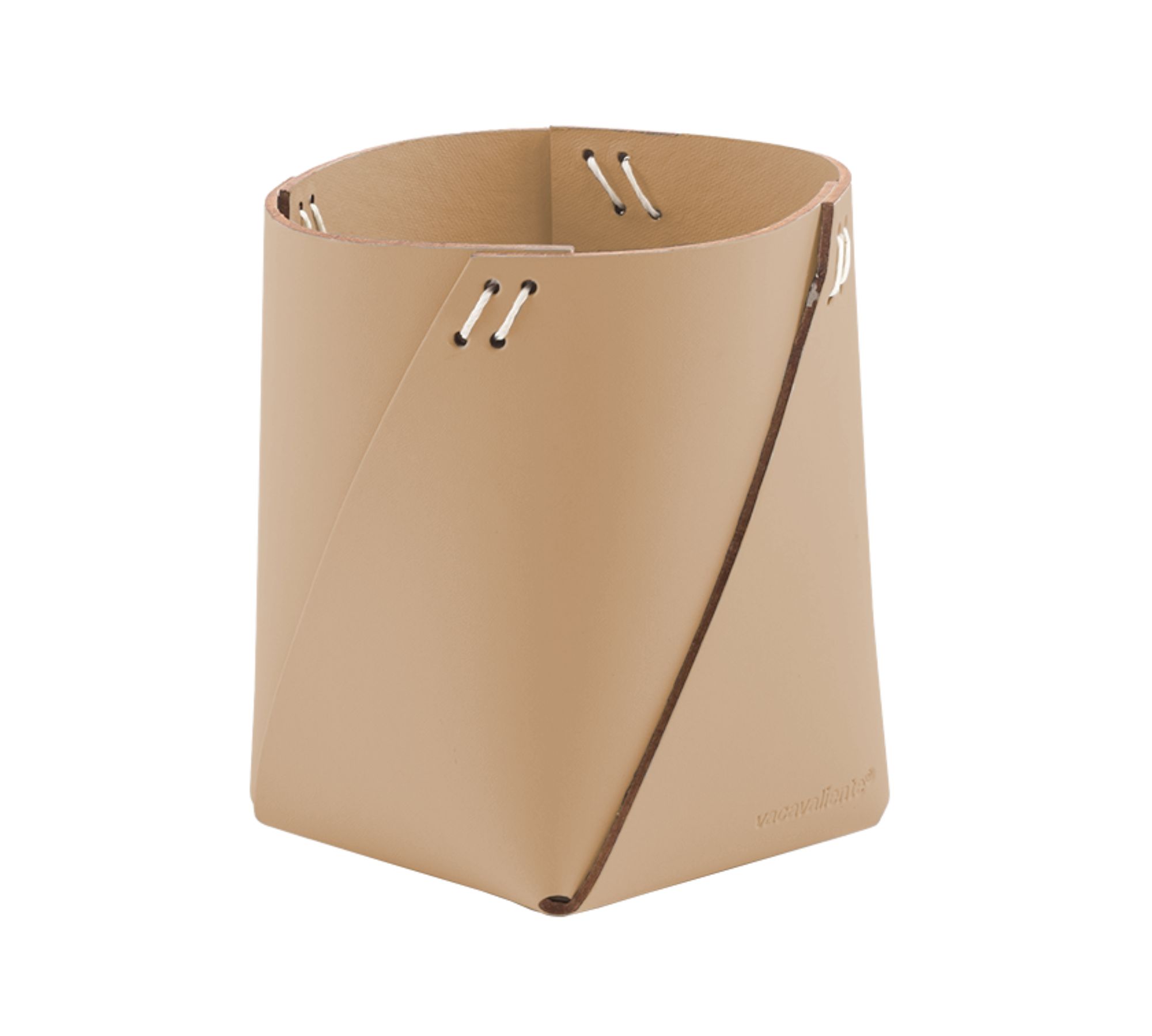 Stiftehalter 100% Recyceltes Leder Ingwer