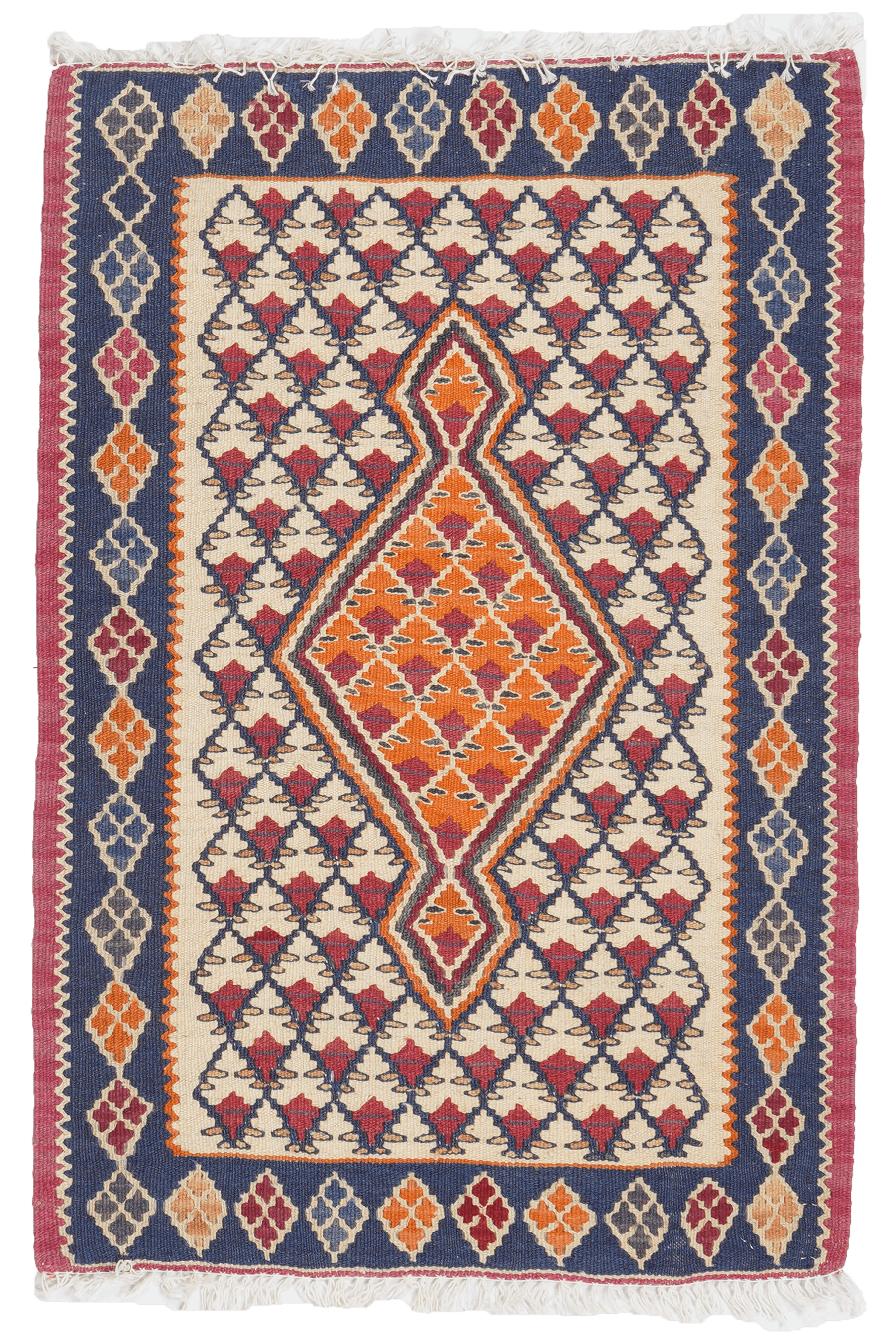 Kilim Senneh Rug Multicolored