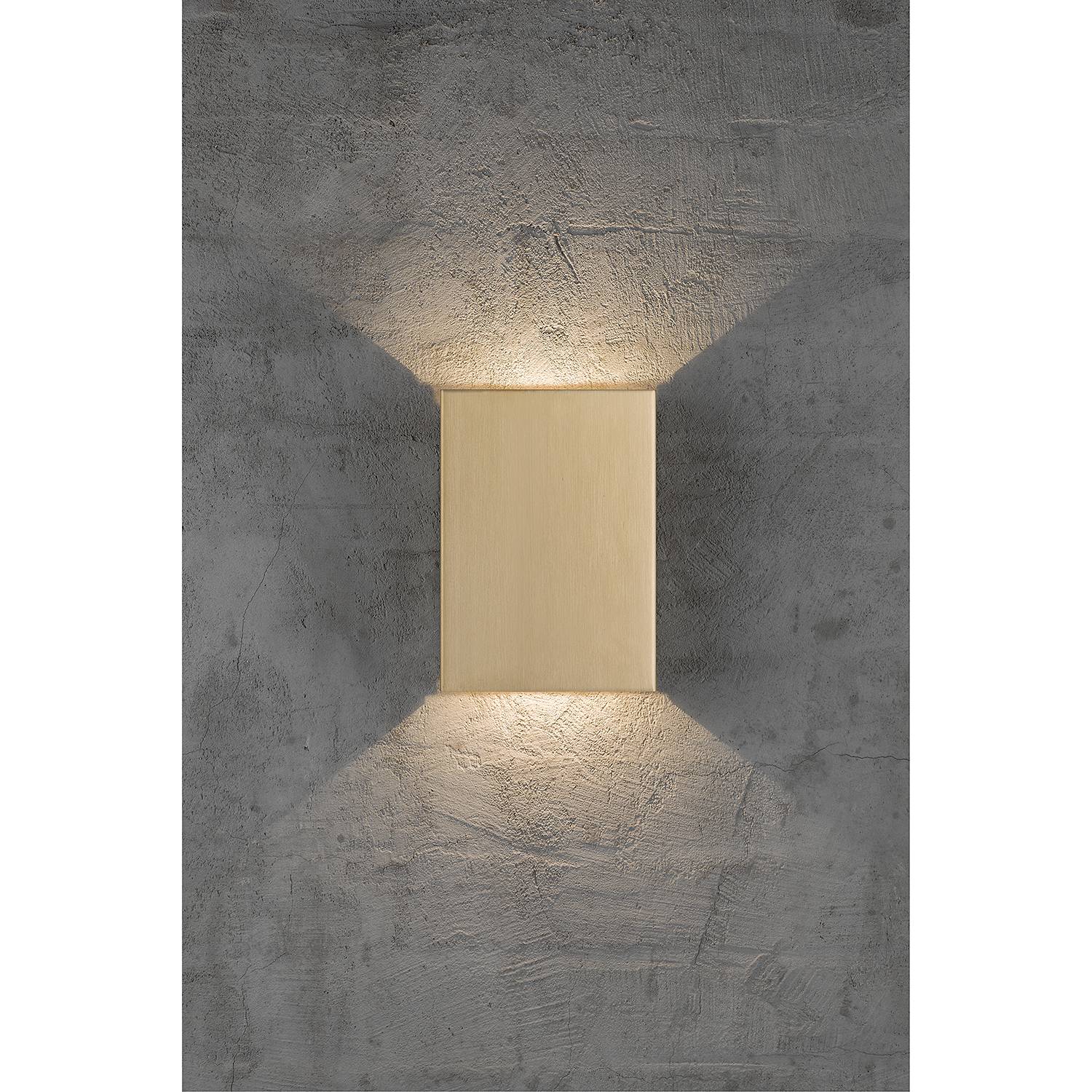2-Flammig LED-Wandleuchte Fold XI Stahl