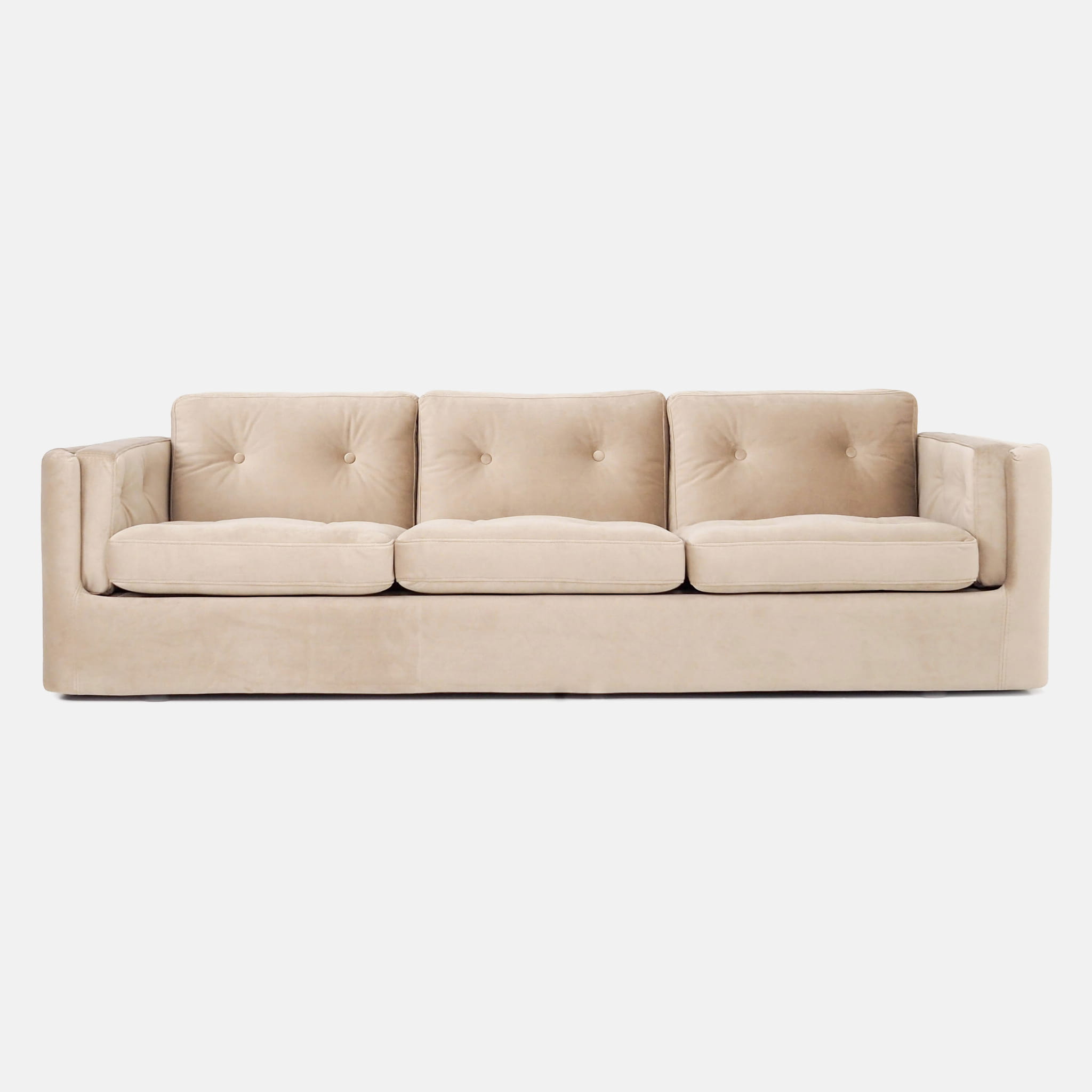 Bergen Sofa 3-Sitzer Velour Beige