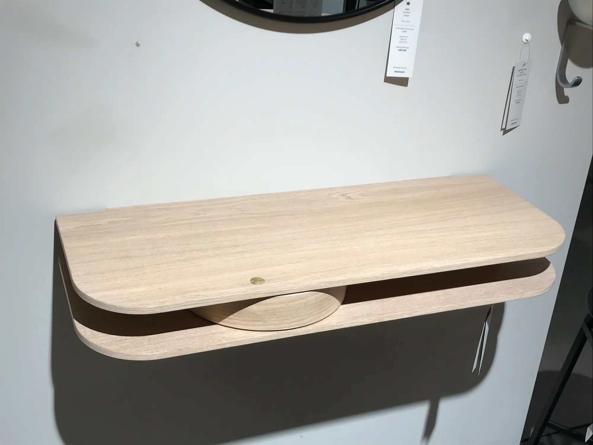 Valet Wandkonsole Holz Braun