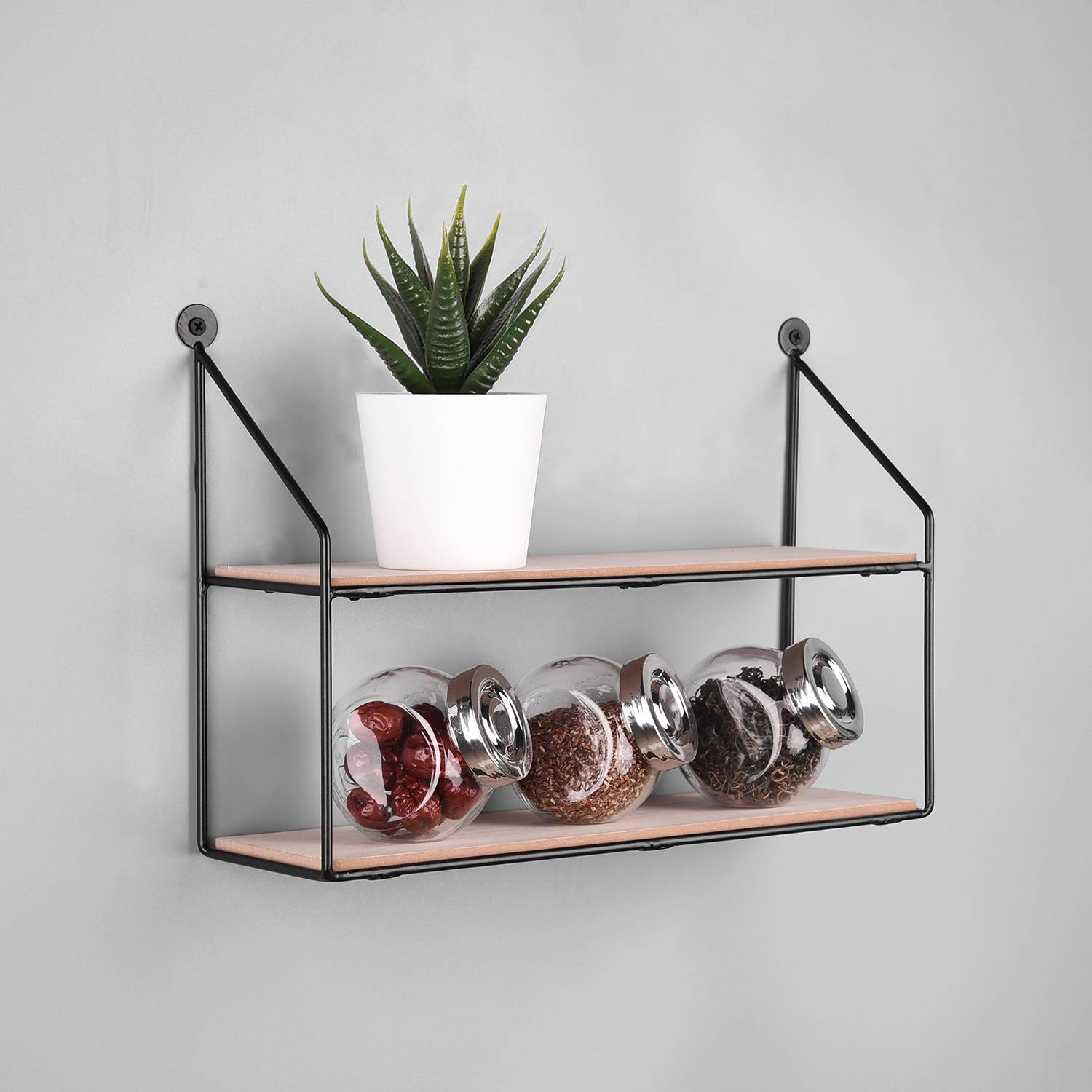 Wall shelf Cuddalore Black