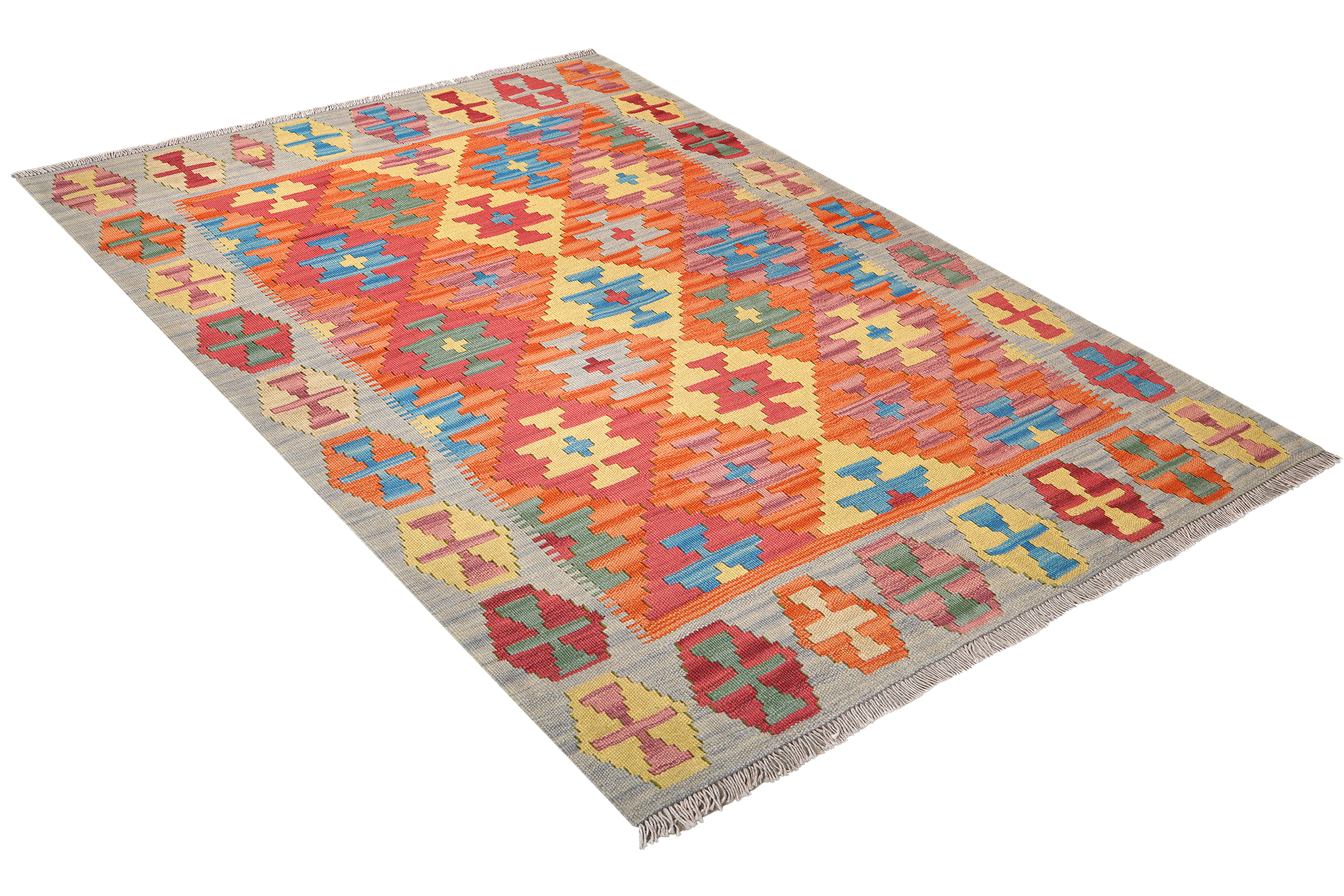 Kelim Gashgai Wool Multicolored