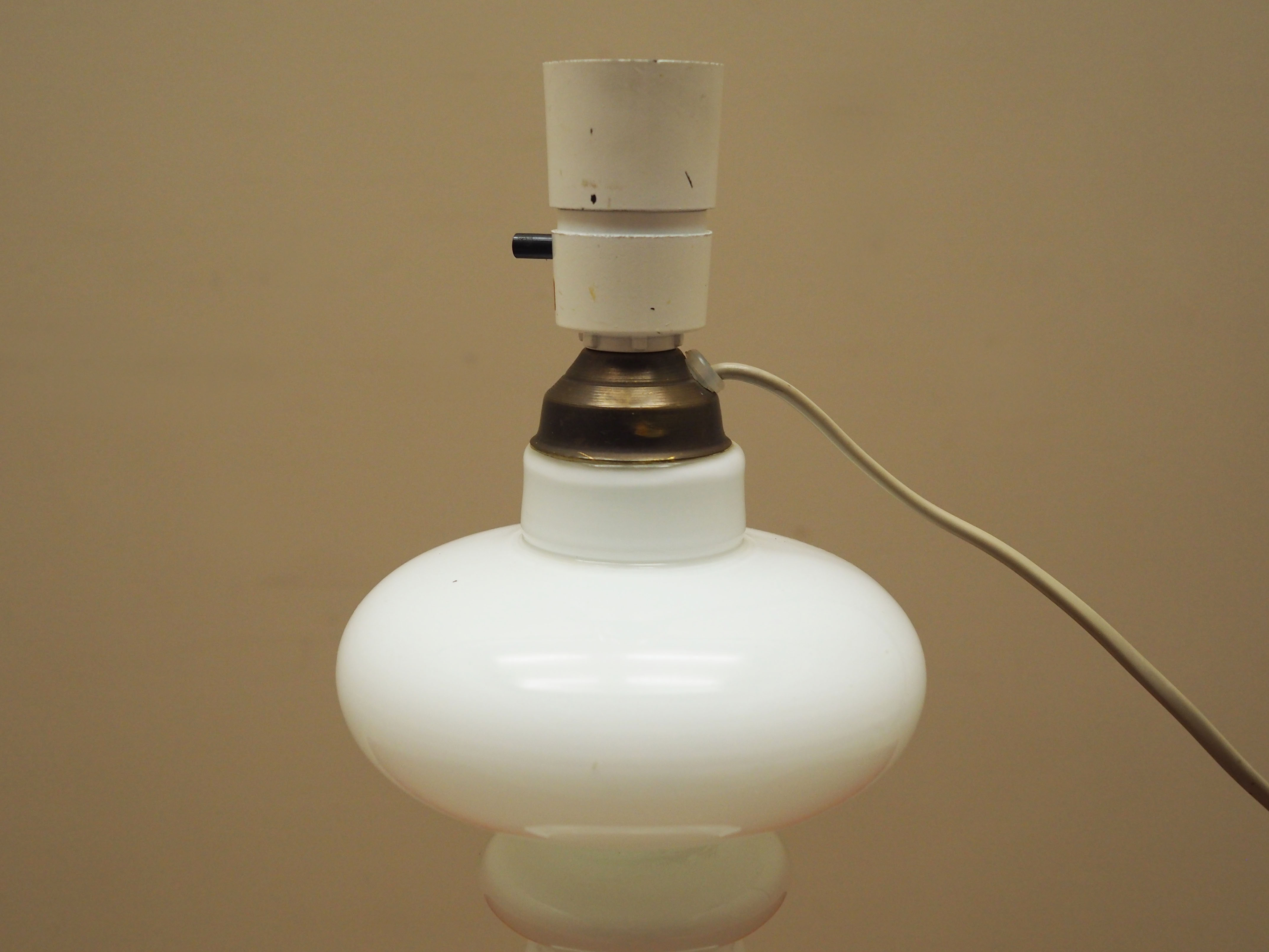 Tischlampe Glas 1970er Jahre
