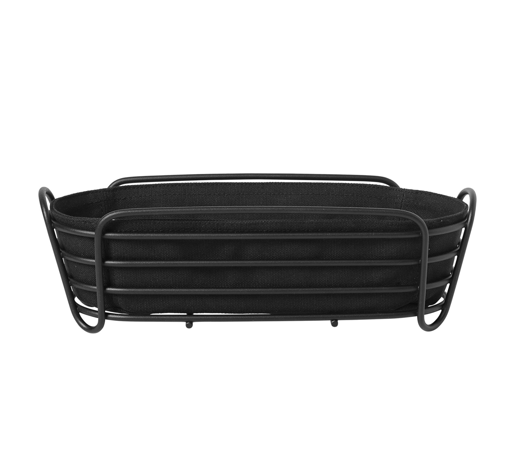Delara Brotkorb Oval L Schwarz