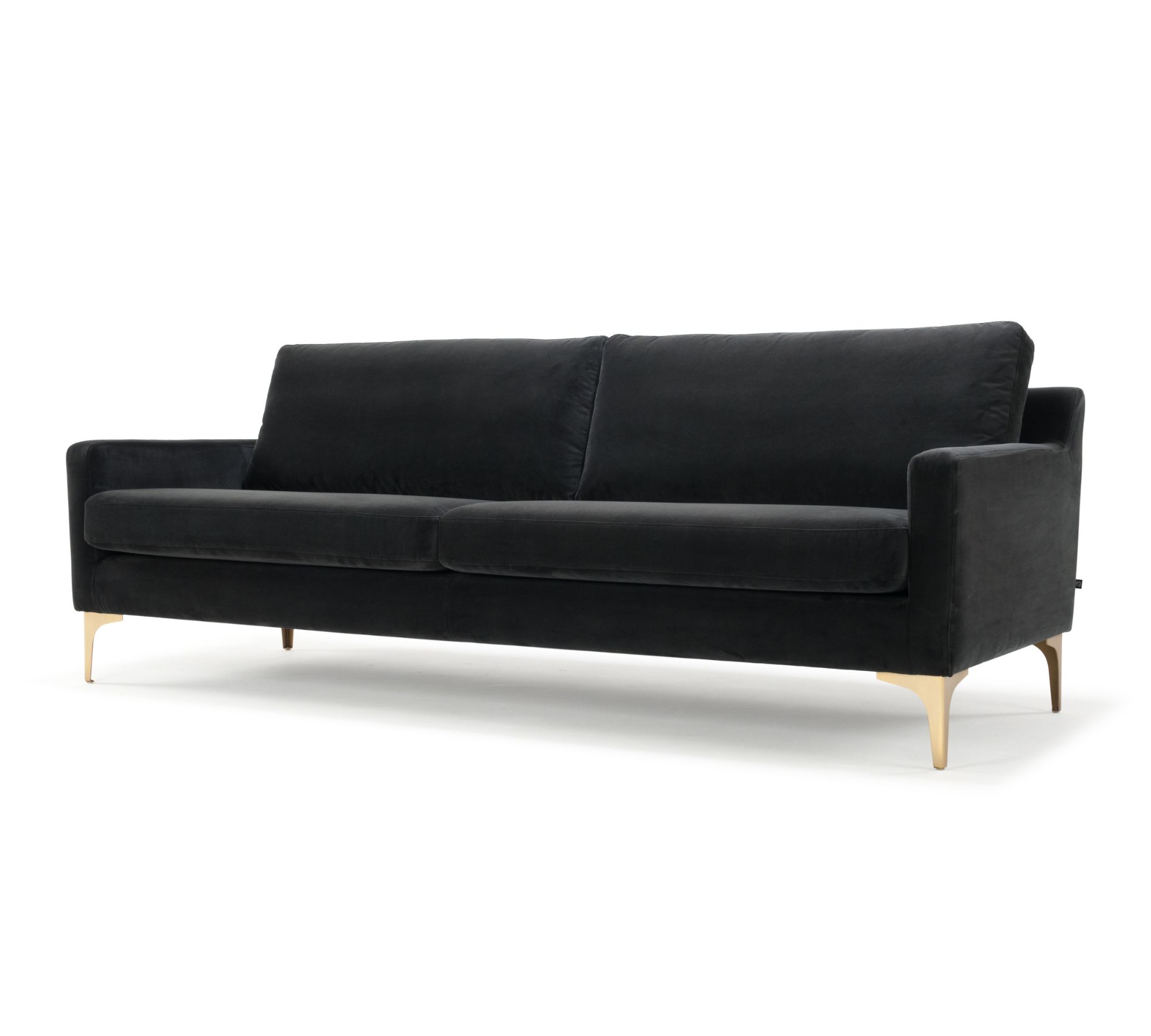 Astha Sofa 3-Sitzer Velour Matt Dark Grey