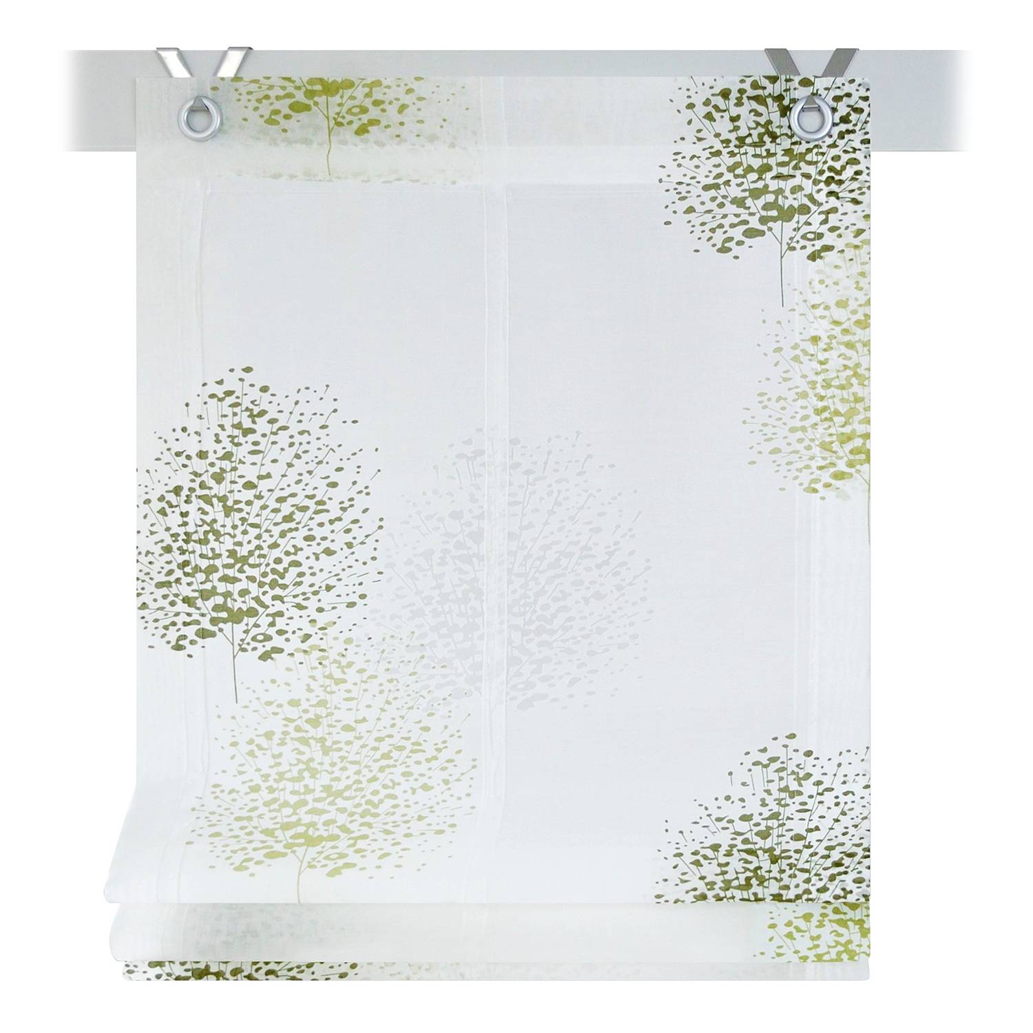 Raffrollo Bellinda Webstoff Grün 80 x 140 cm