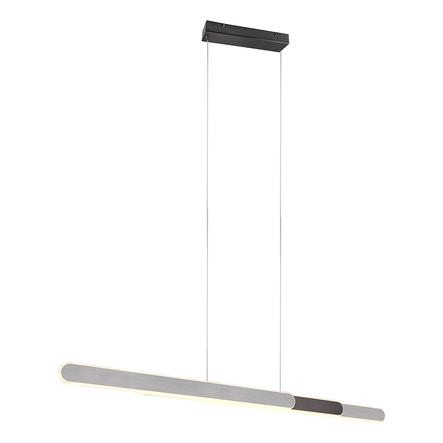 1-Flammig LED-Pendelleuchte Helios Eisen Silber