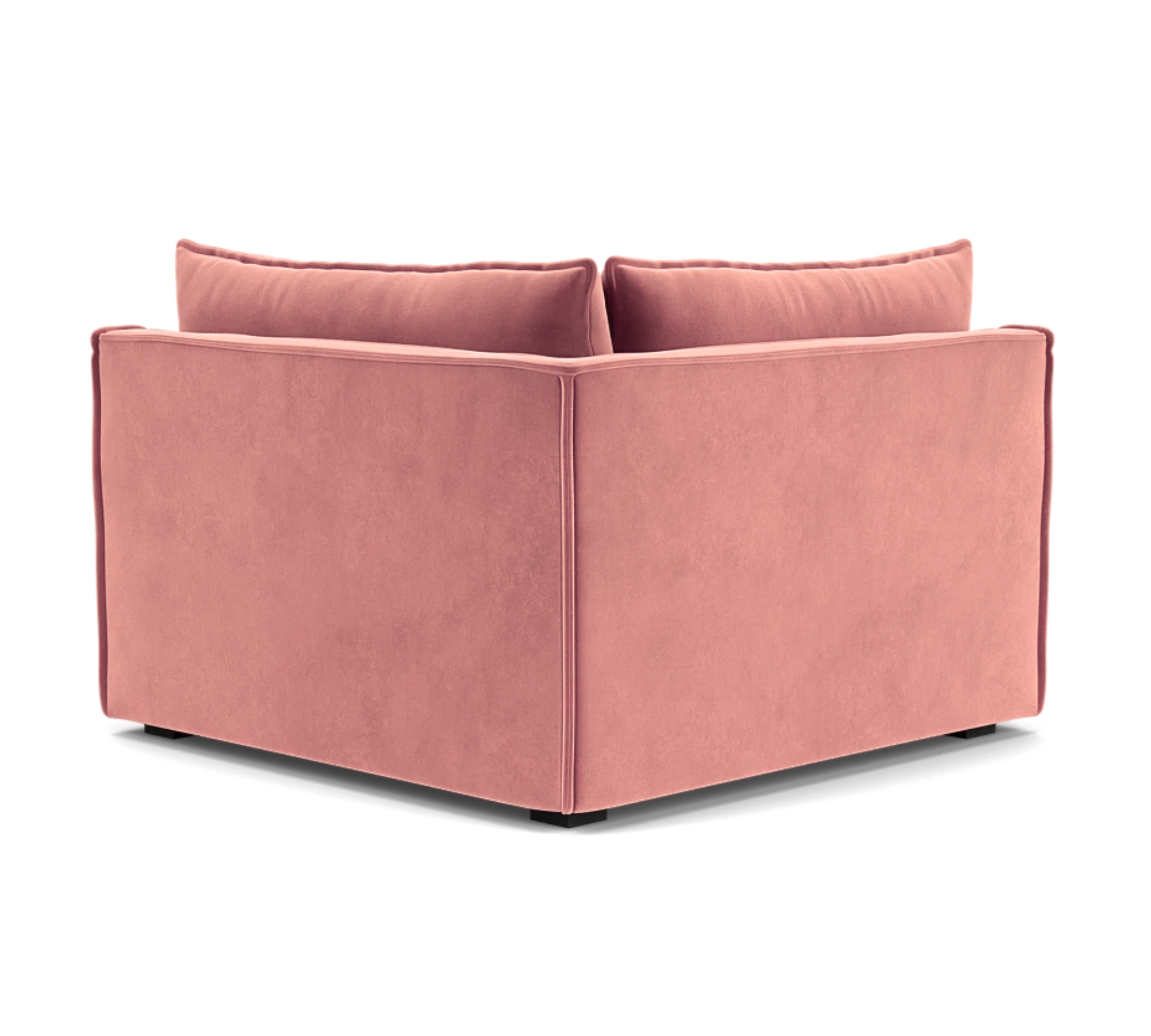 Daphne 1-Sitzer Eckmodul Links Lux Vintage Rosa